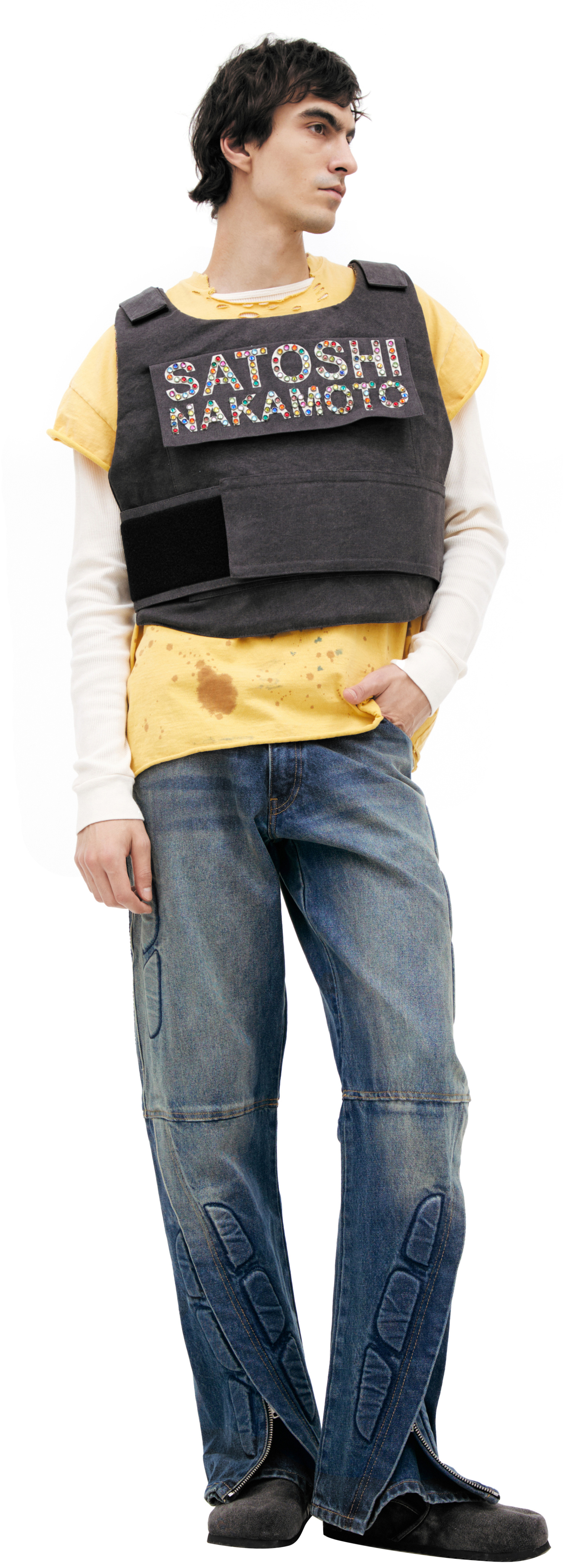 Satoshi Nakamoto Vest with crystal logo