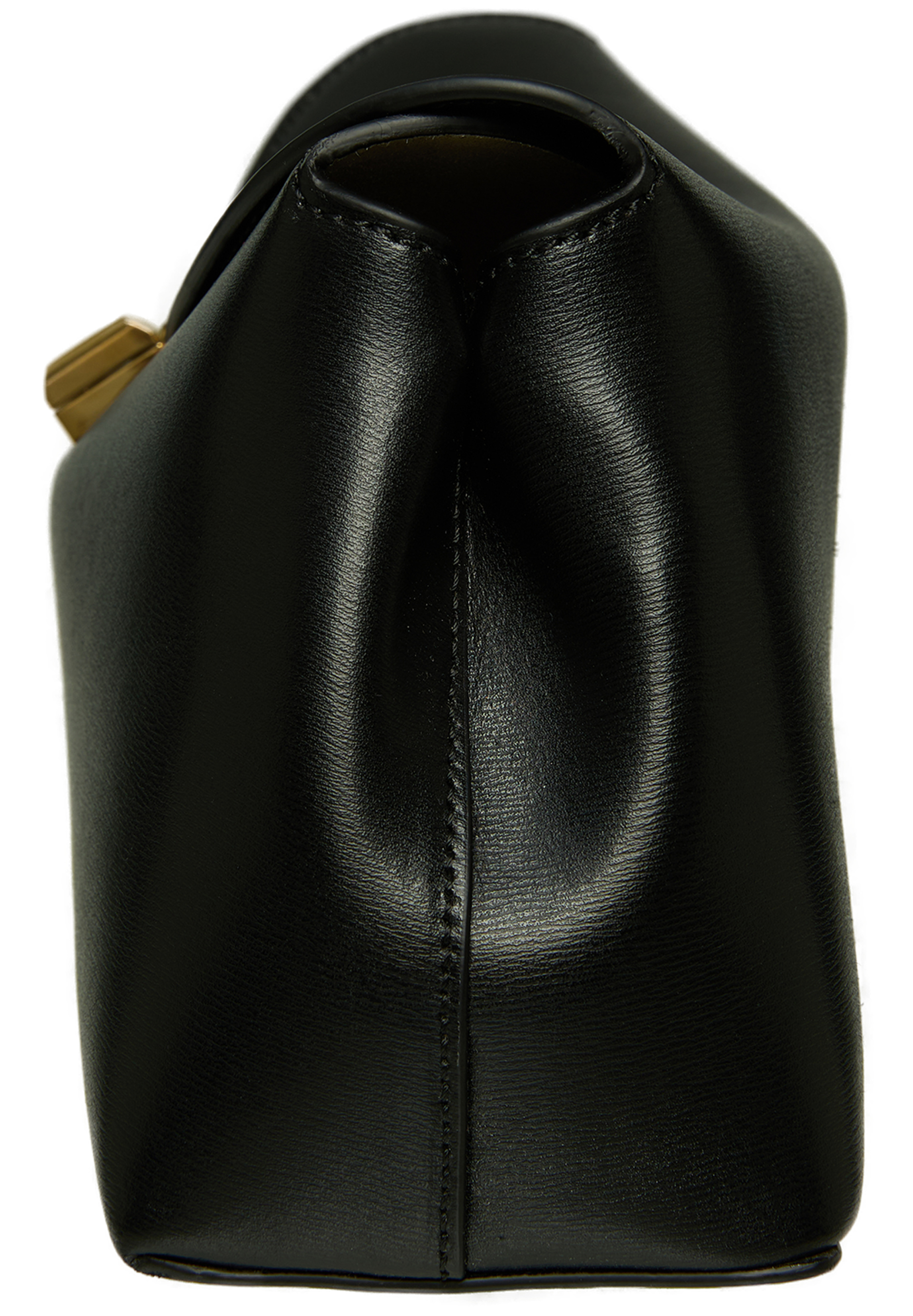 TOTEME Black TOTEME clutch with a gold-tone clasp