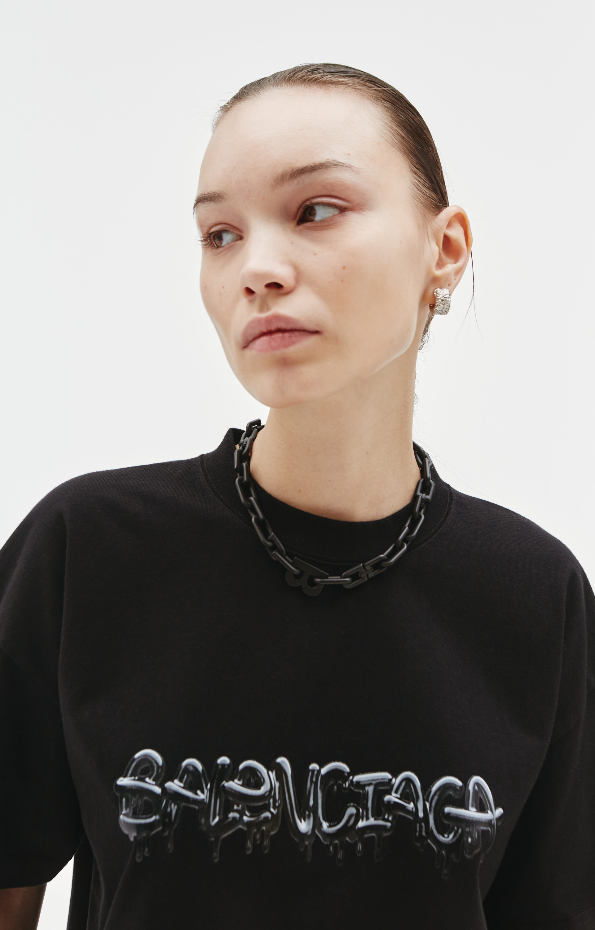 Balenciaga Black Slime Logo T-Shirt