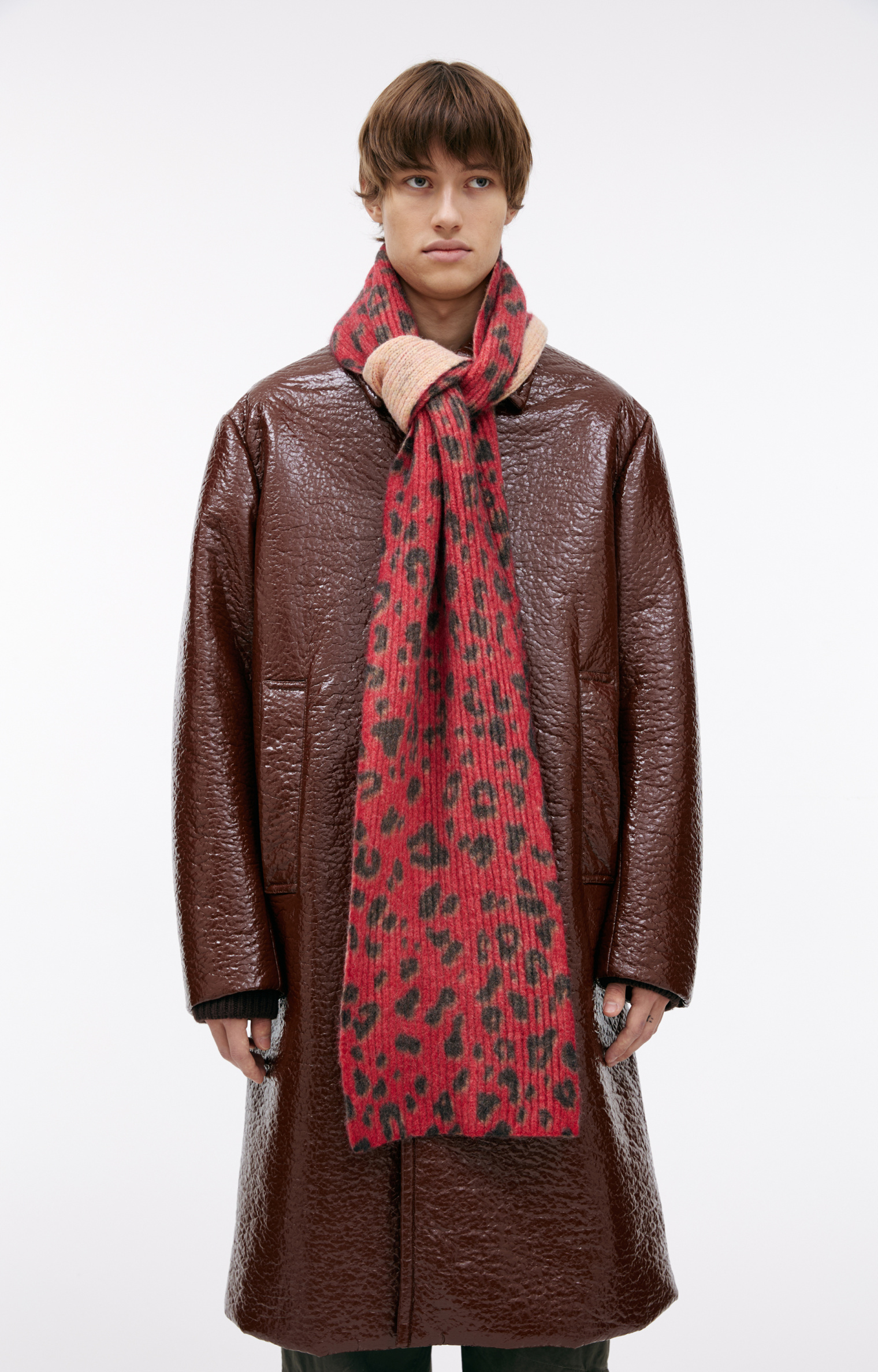 Dries Van Noten Coat with crumpled effect