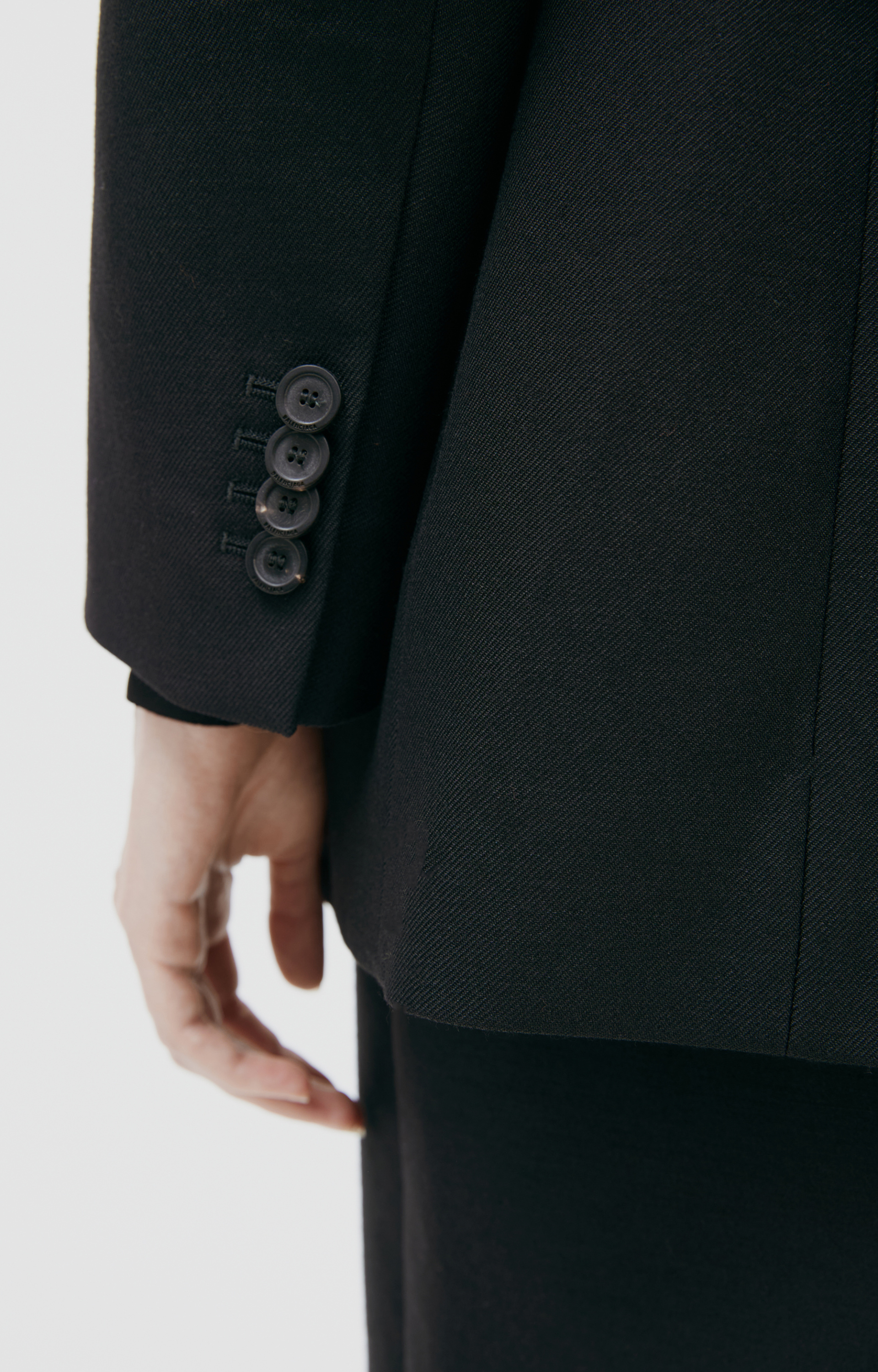 Balenciaga Single-breasted wool jacket