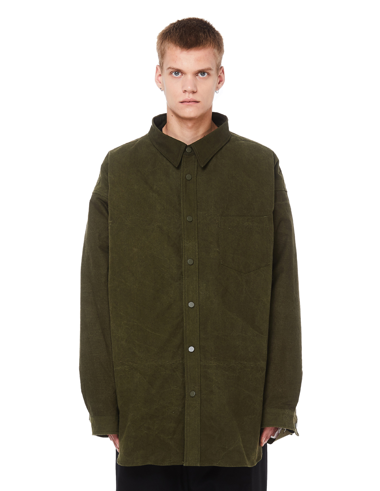 Readymade Oversized Embroidered Khaki Jacket