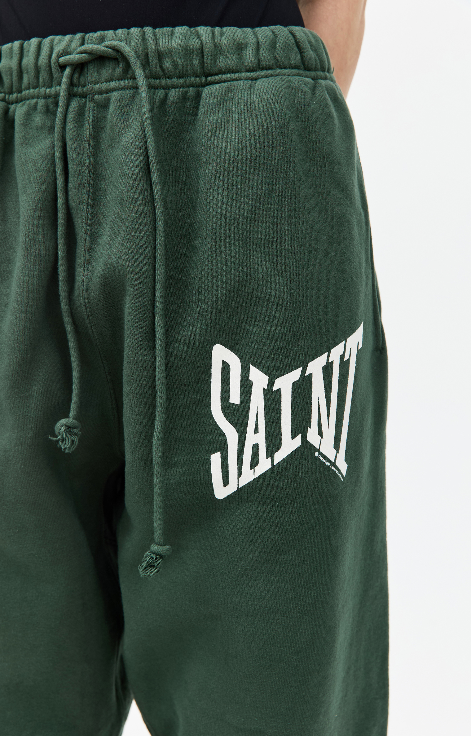 Saint Mxxxxxx Green logo sweatpants