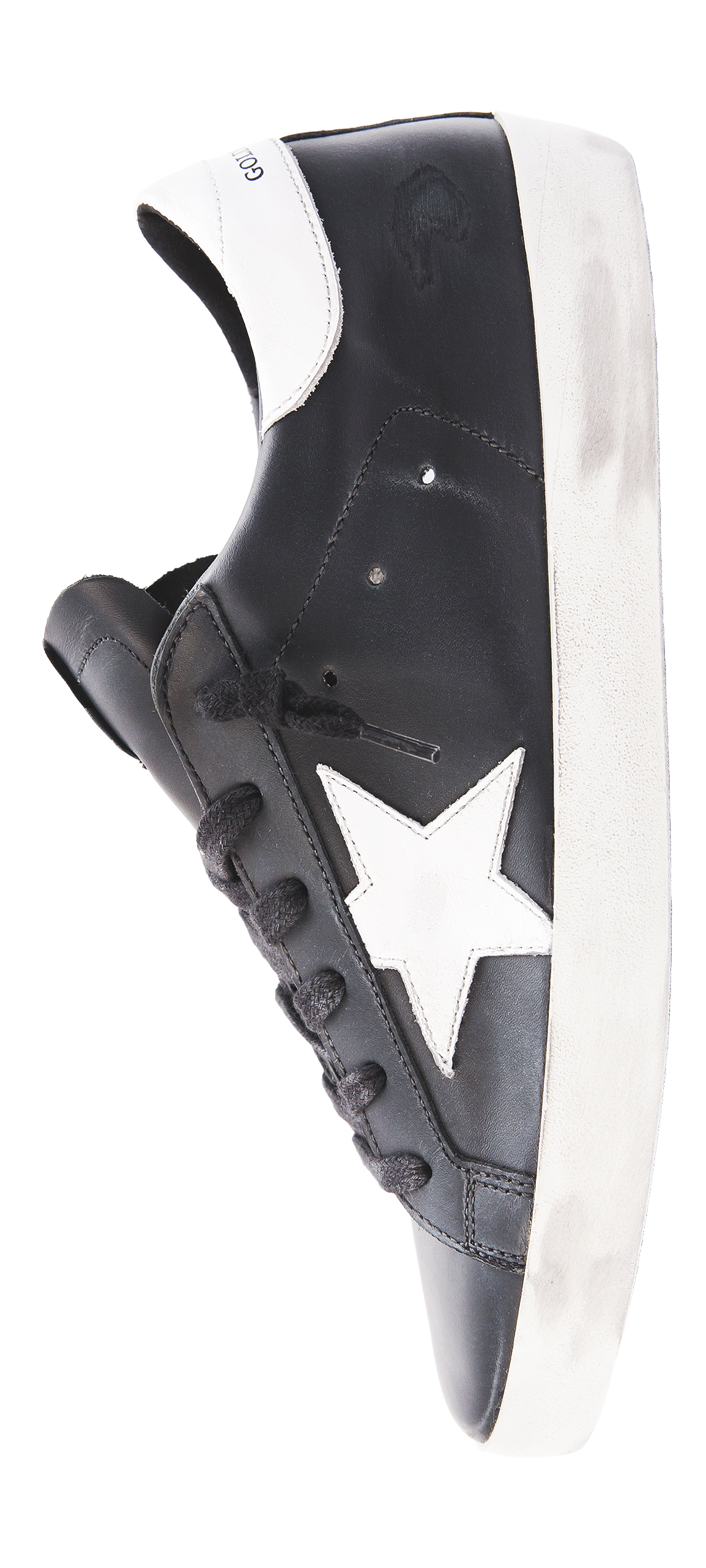 Golden Goose Black & White Superstar Sneakers