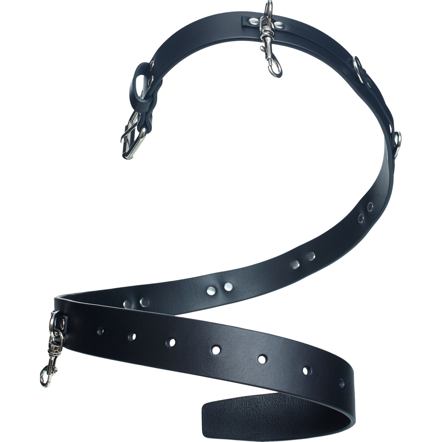 VETEMENTS Black leather belt