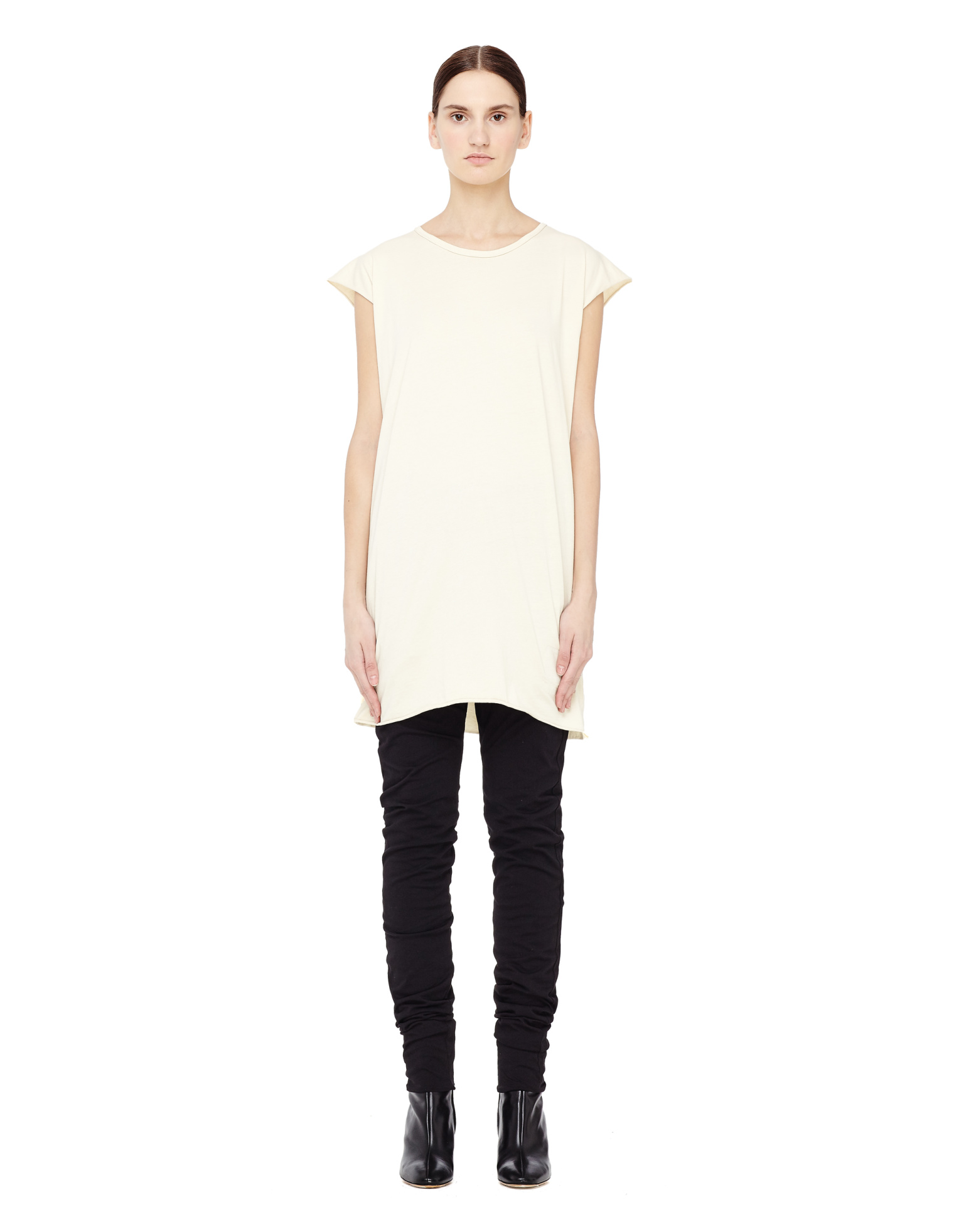DRKSHDW by Rick Owens Удлиненный хлопковый топ