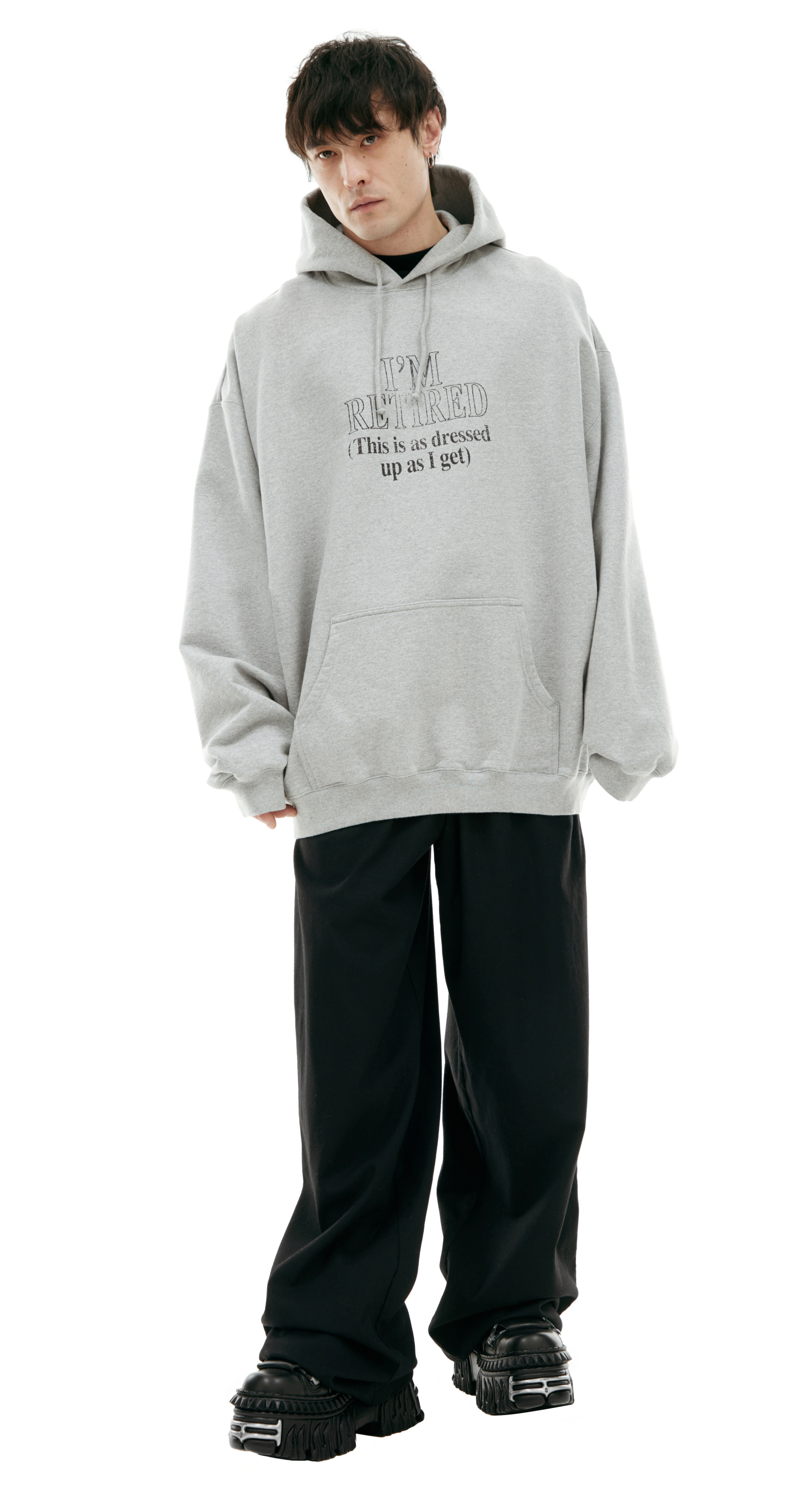 Sporty&Rich｜HOODIES/SWEATS (Eat More Veggies Hoodie - B Blue 'Eat More Veggies' Hoodie by Sporty & Rich on Sale
