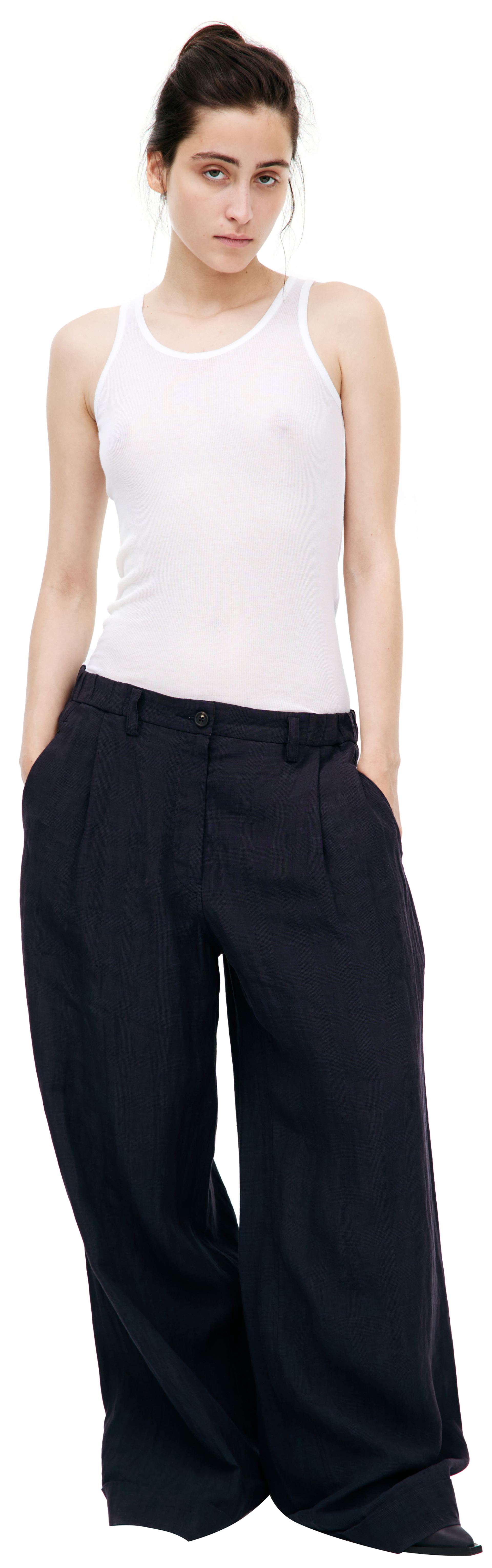 Ziggy Chen Wide linen trousers