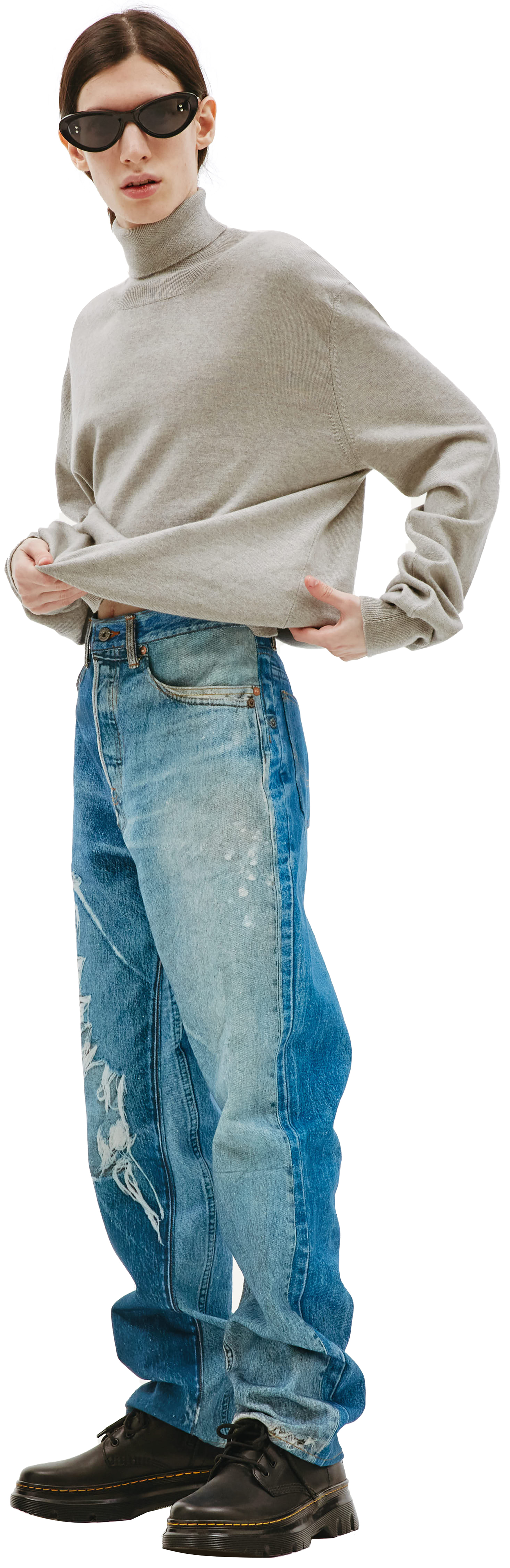 Doublet Photo Print Jeans