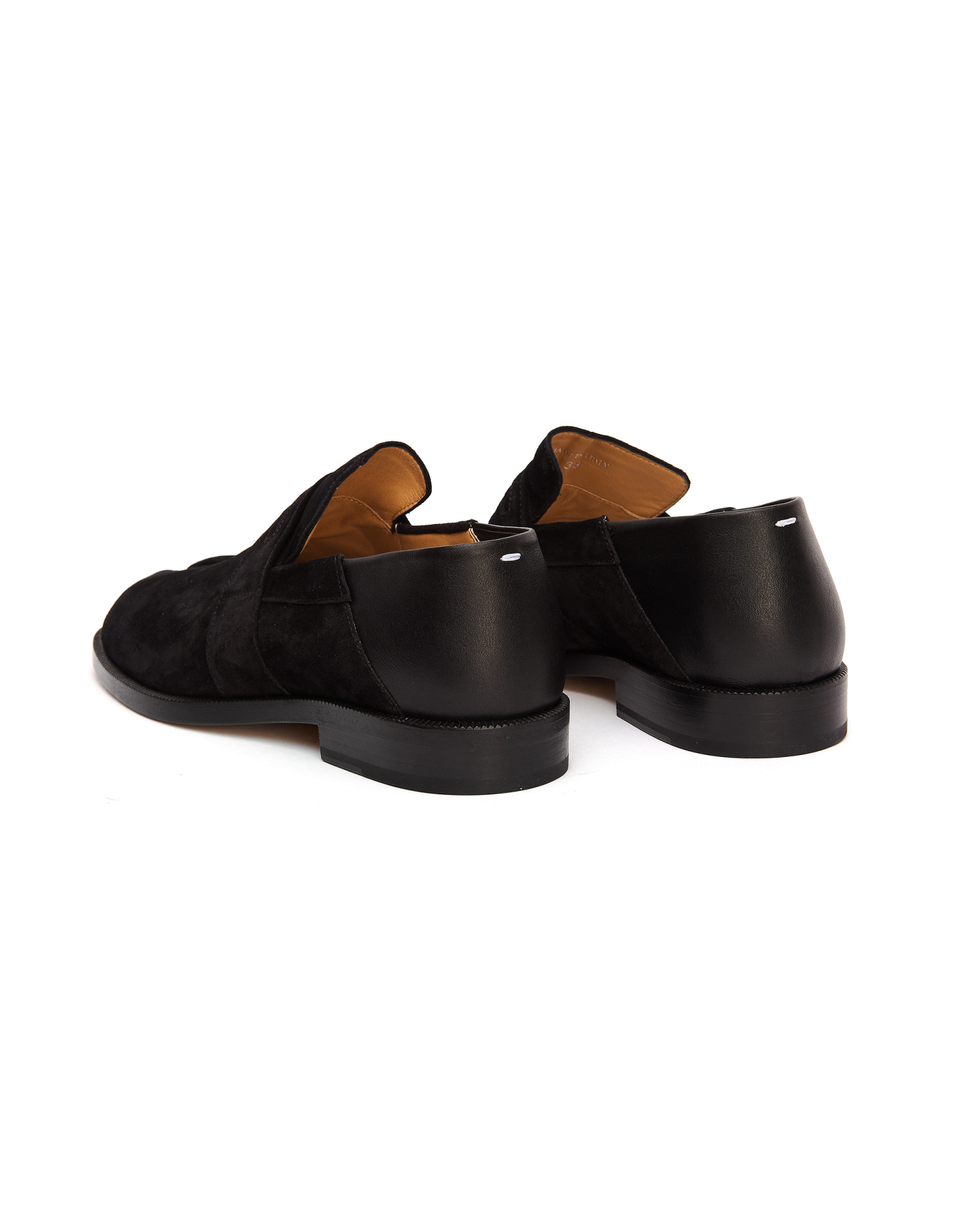 Maison Margiela Лоферы Tabi из микса замши и кожи