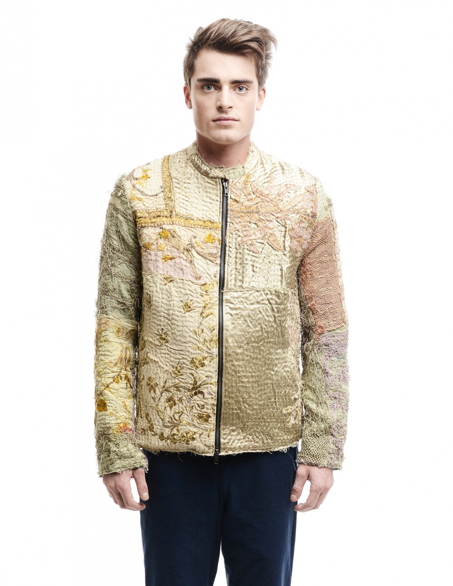 By Walid Padded silk jacket