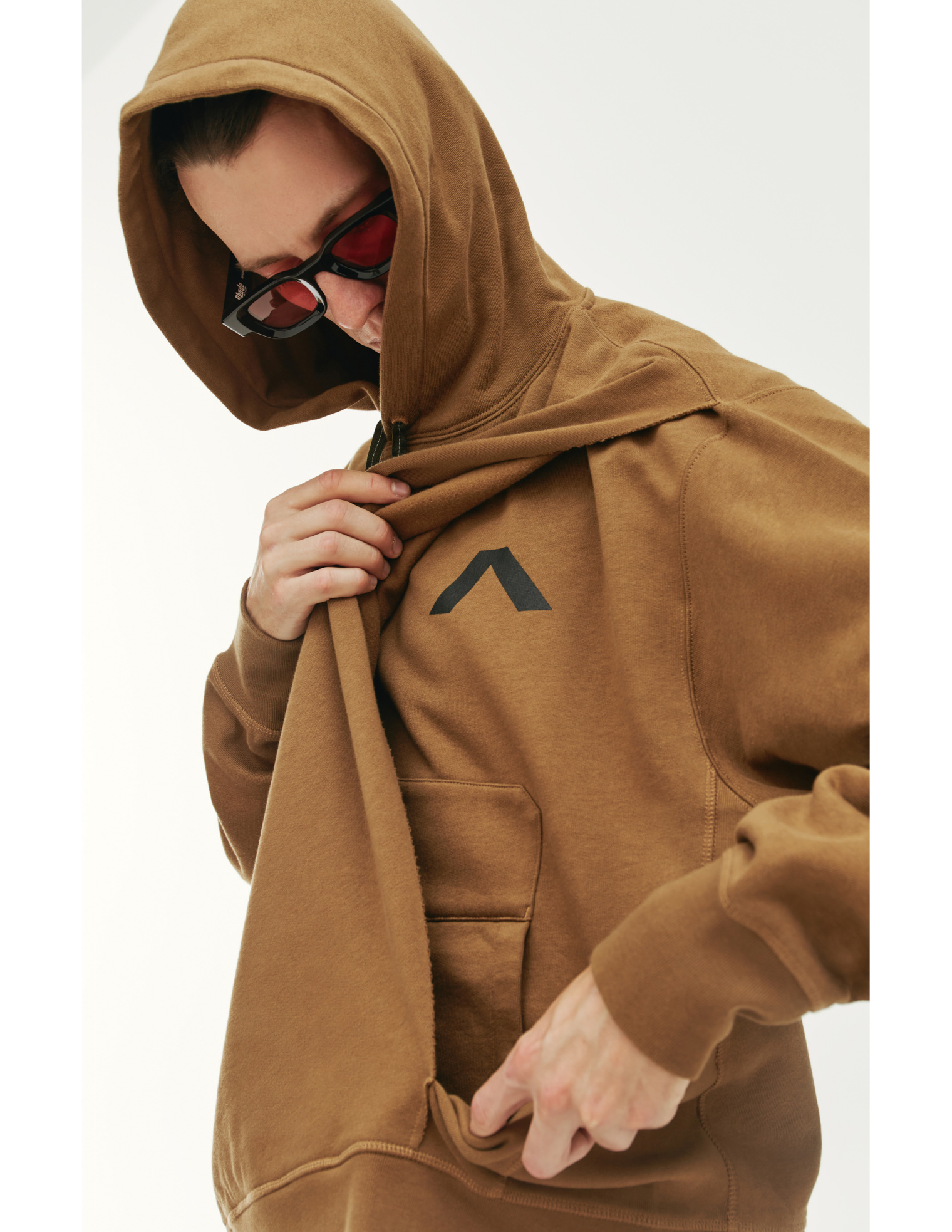 Buy Acronym women brown худи-s26/pr/coyote вышивка а на спине