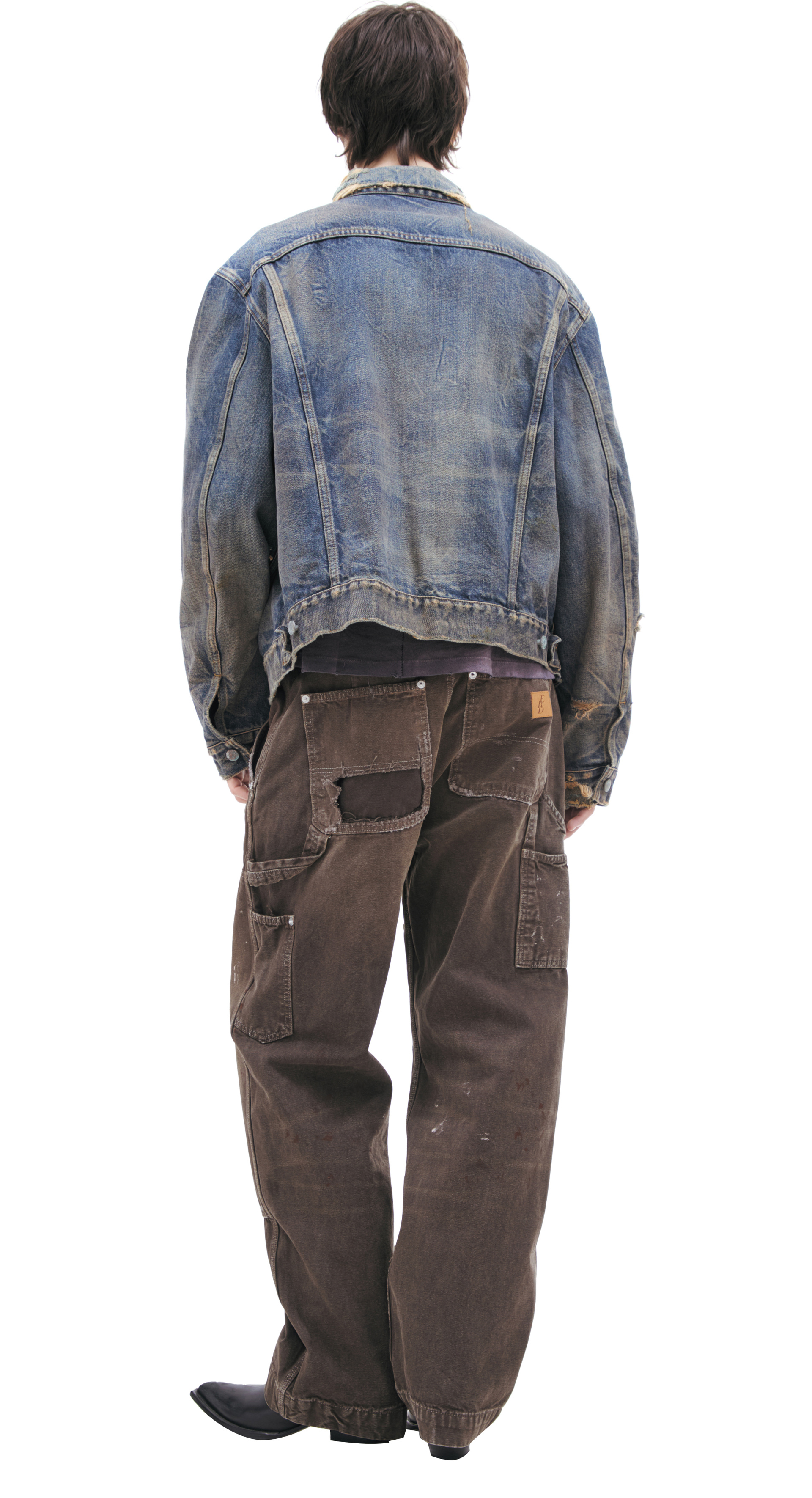 Enfants Riches Déprimés A distressed button-up jacket