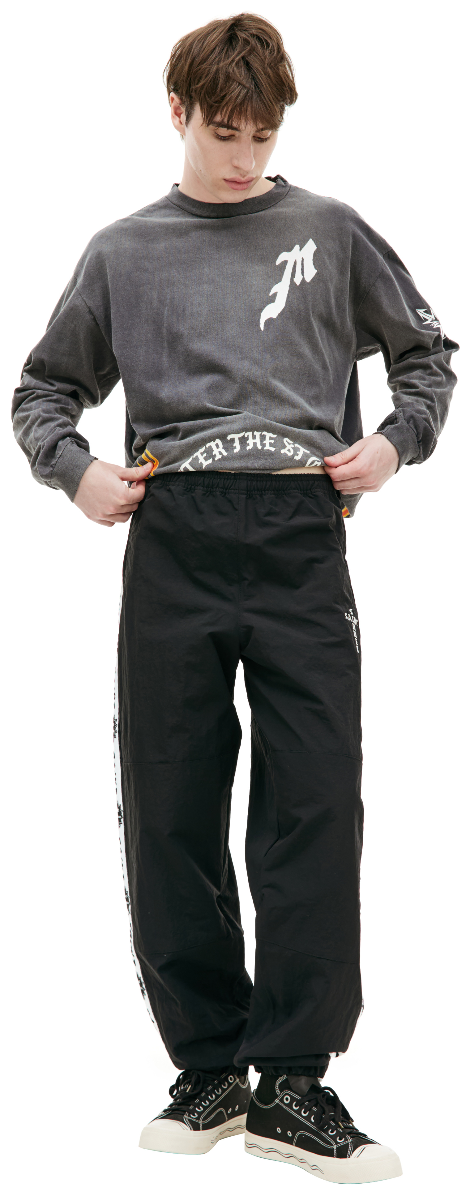 Saint Mxxxxxx Side tape track trousers