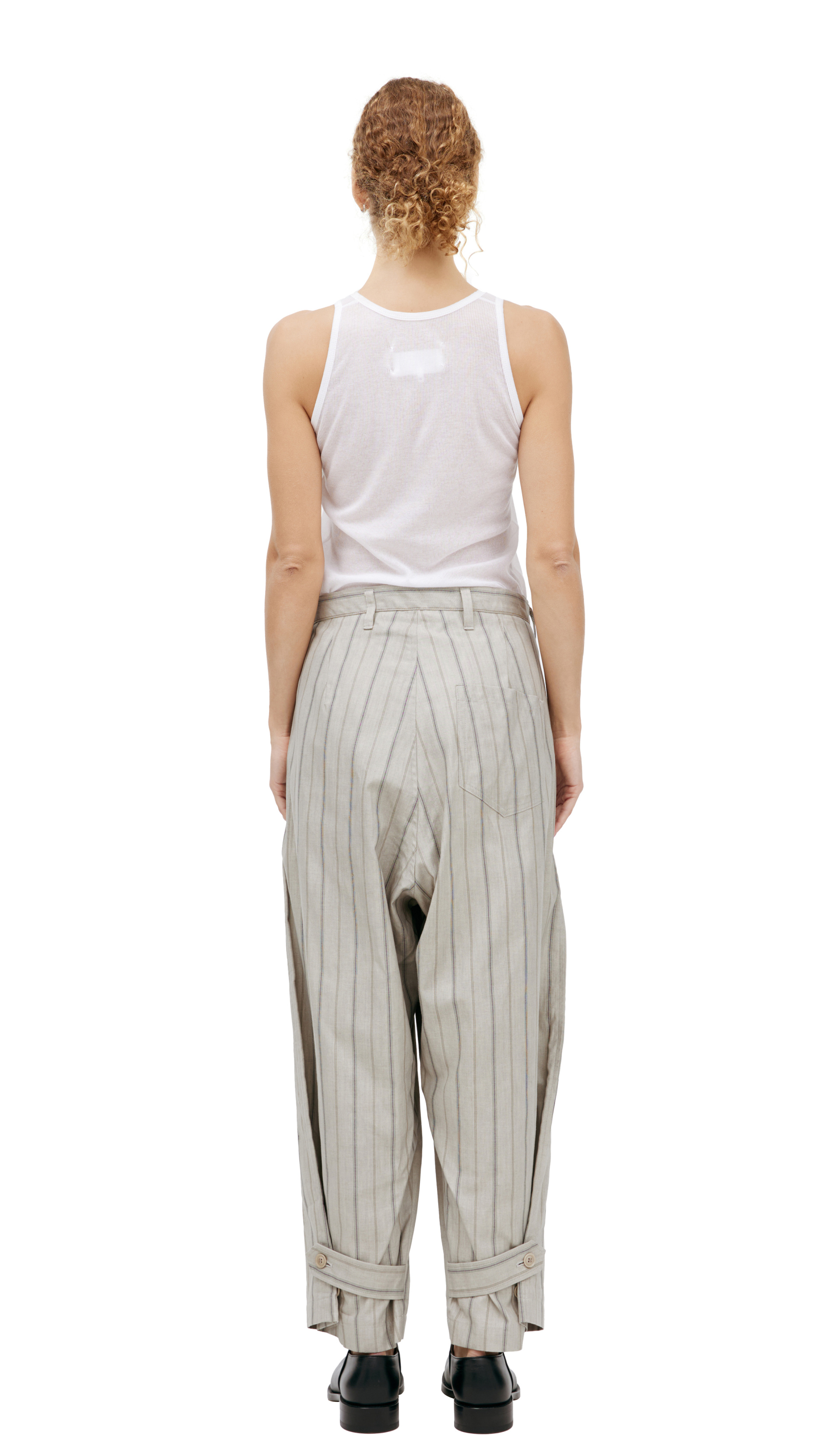 Y\'s Straight striped trousers
