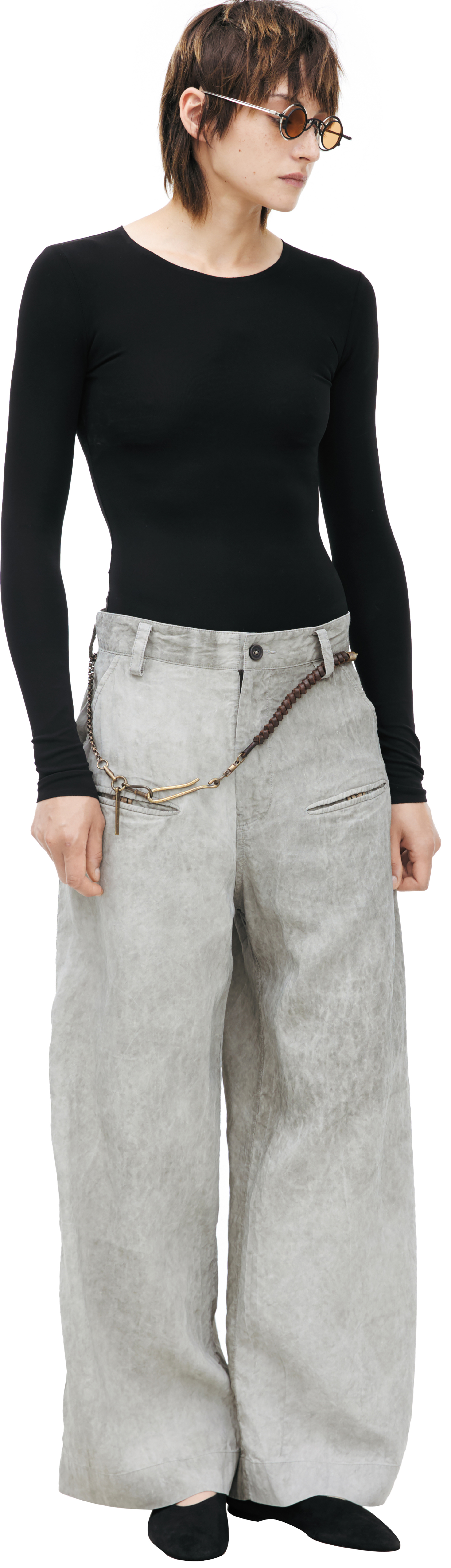 Ziggy Chen Viscose & Linen Trousers