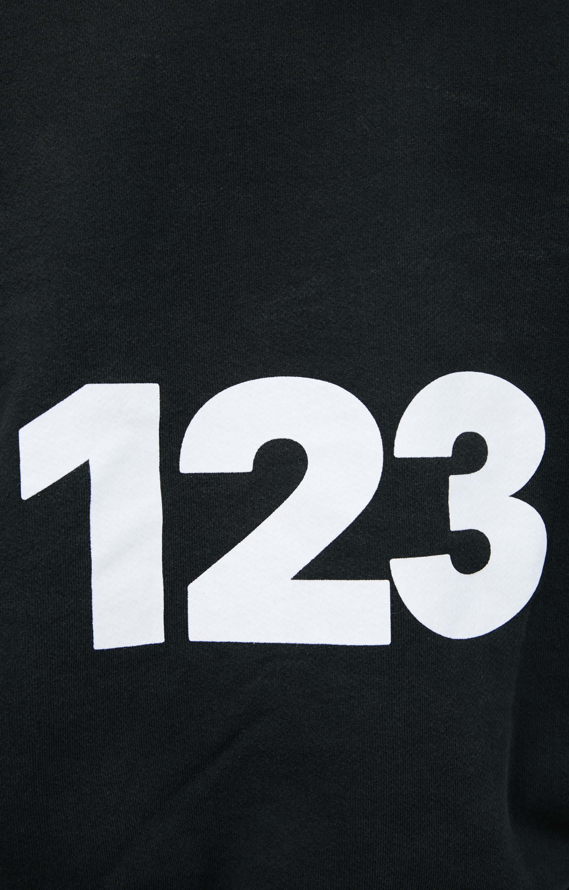 RRR123 Black printed hoodie