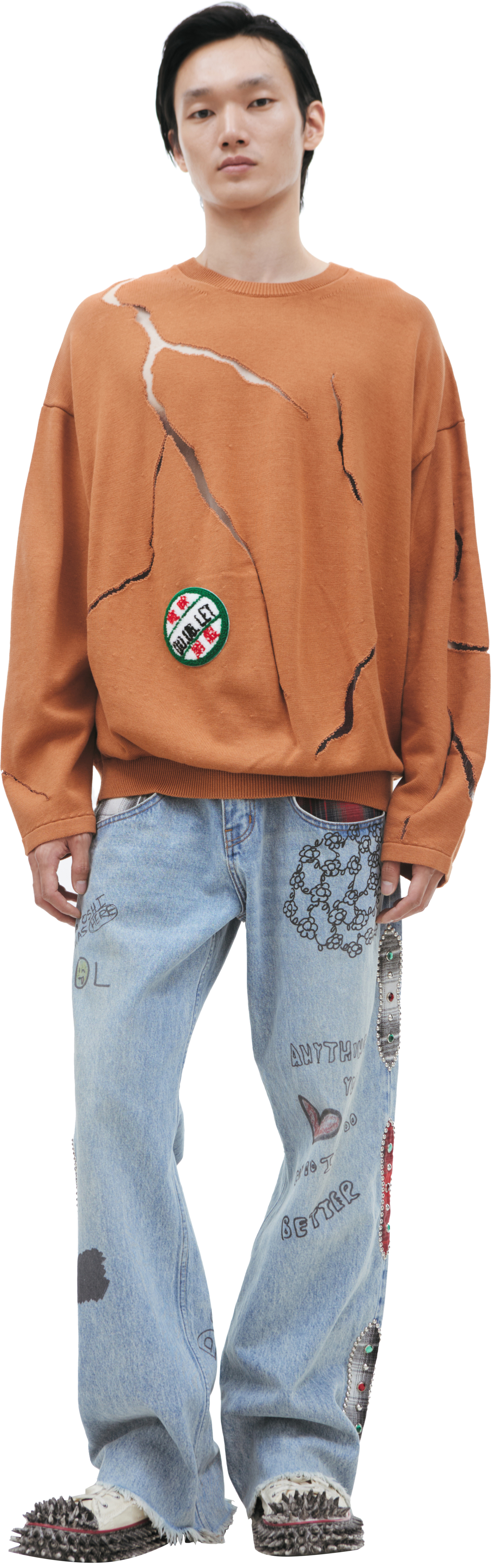 Doublet CRACKED EGG sweater