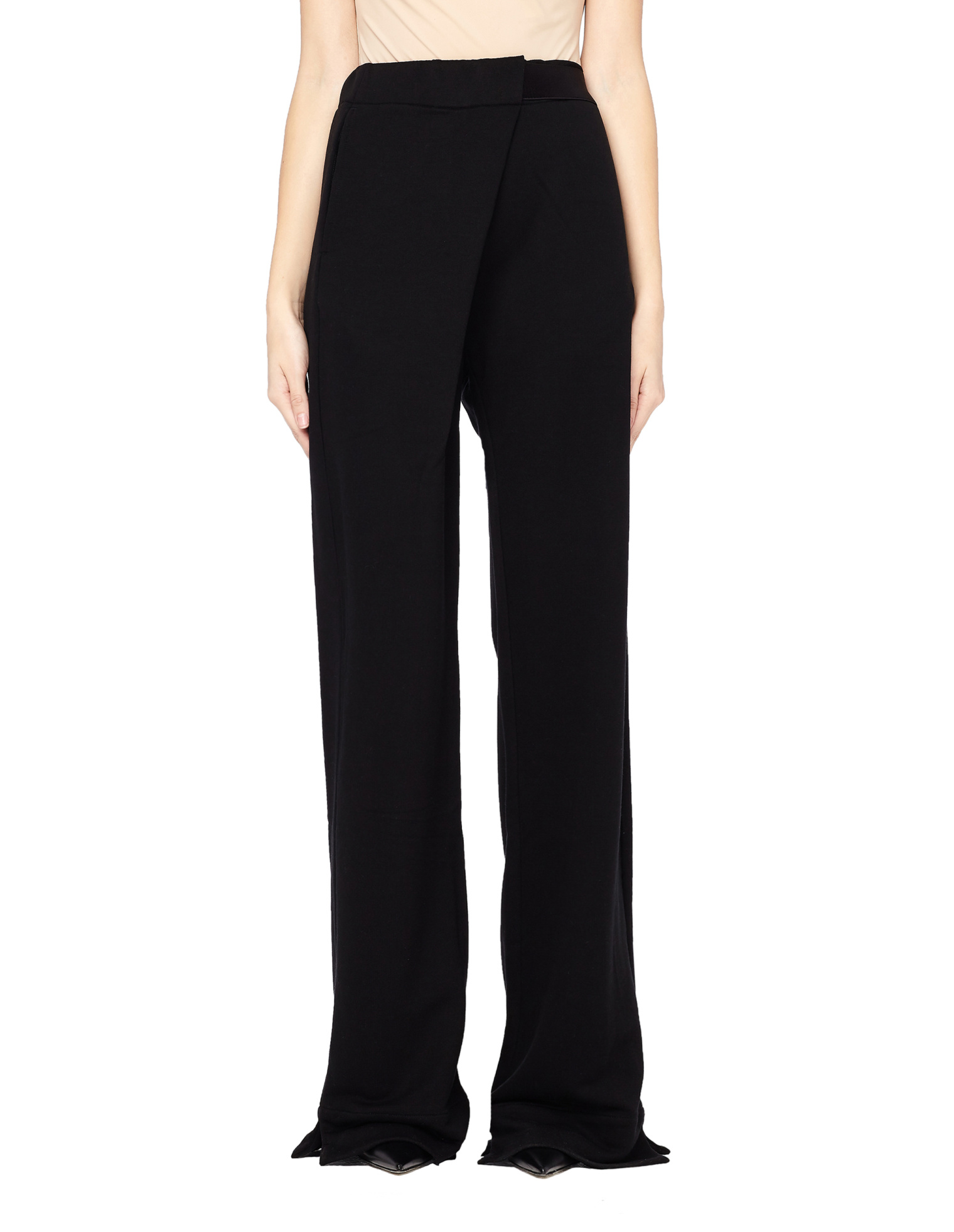 Ann Demeulemeester Широкие брюки с разрезами