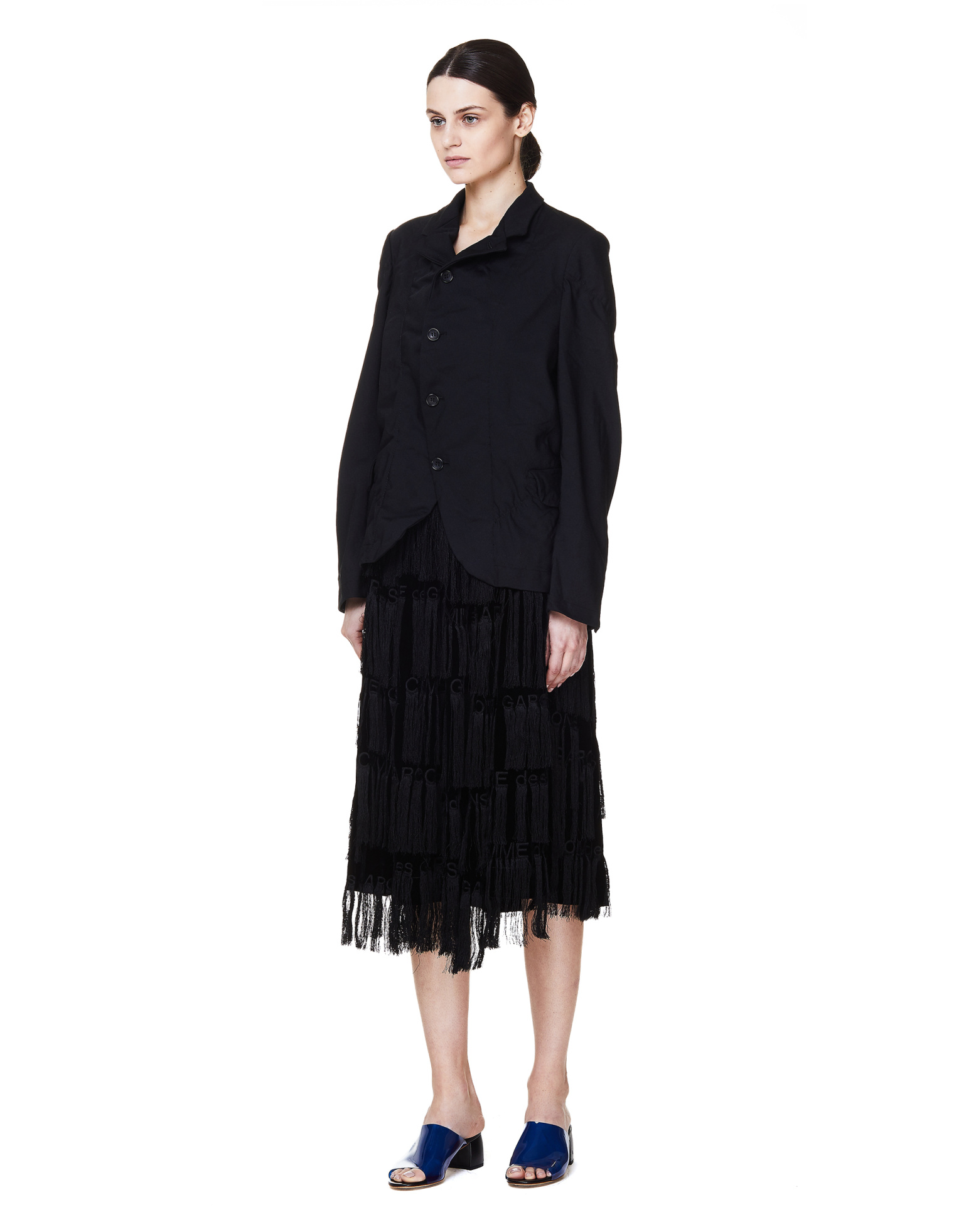 Comme des Garcons CdG Черный жакет на пуговицах