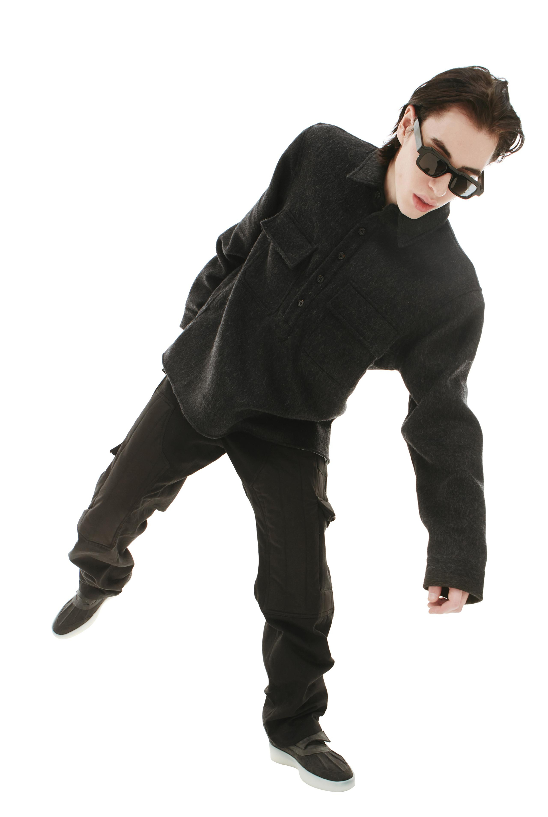 BTFL Wool shirt with pockets