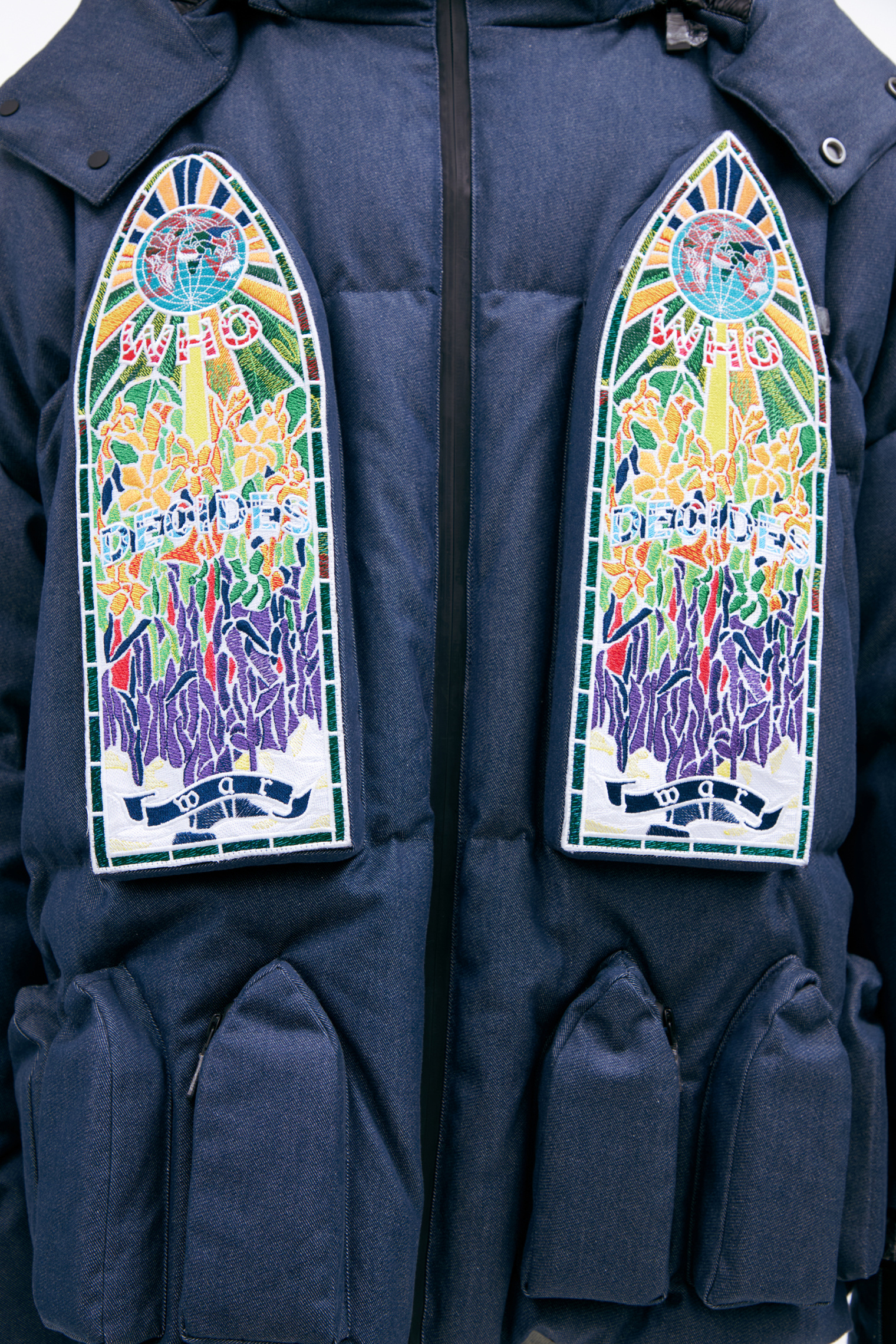 Who Decides War Jacket with patches