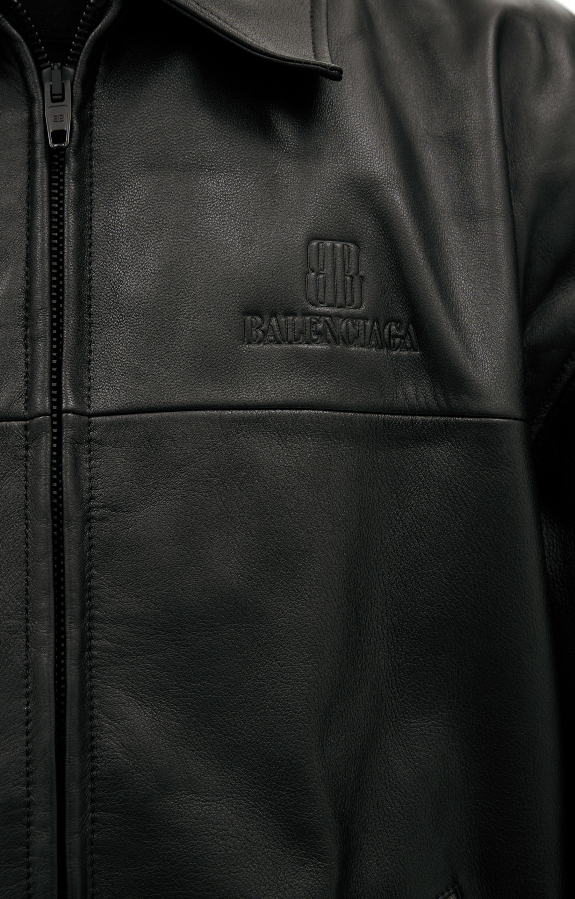 Balenciaga Black leather jacket