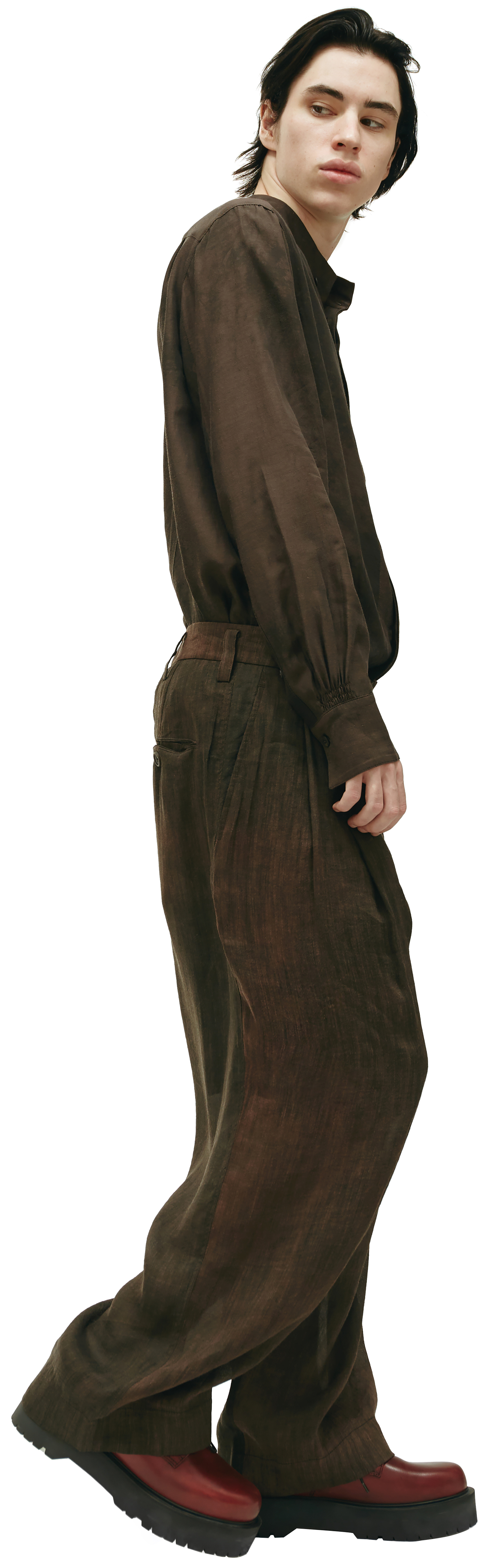 Ziggy Chen Straight wide trousers