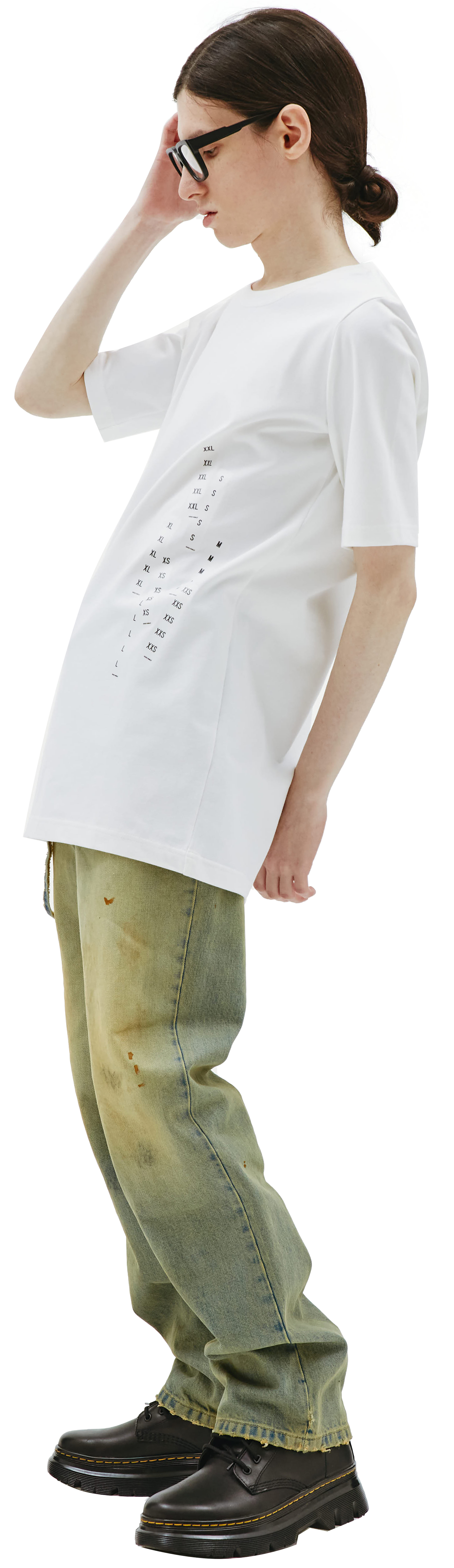 Doublet White stretching Onesize t-shirt