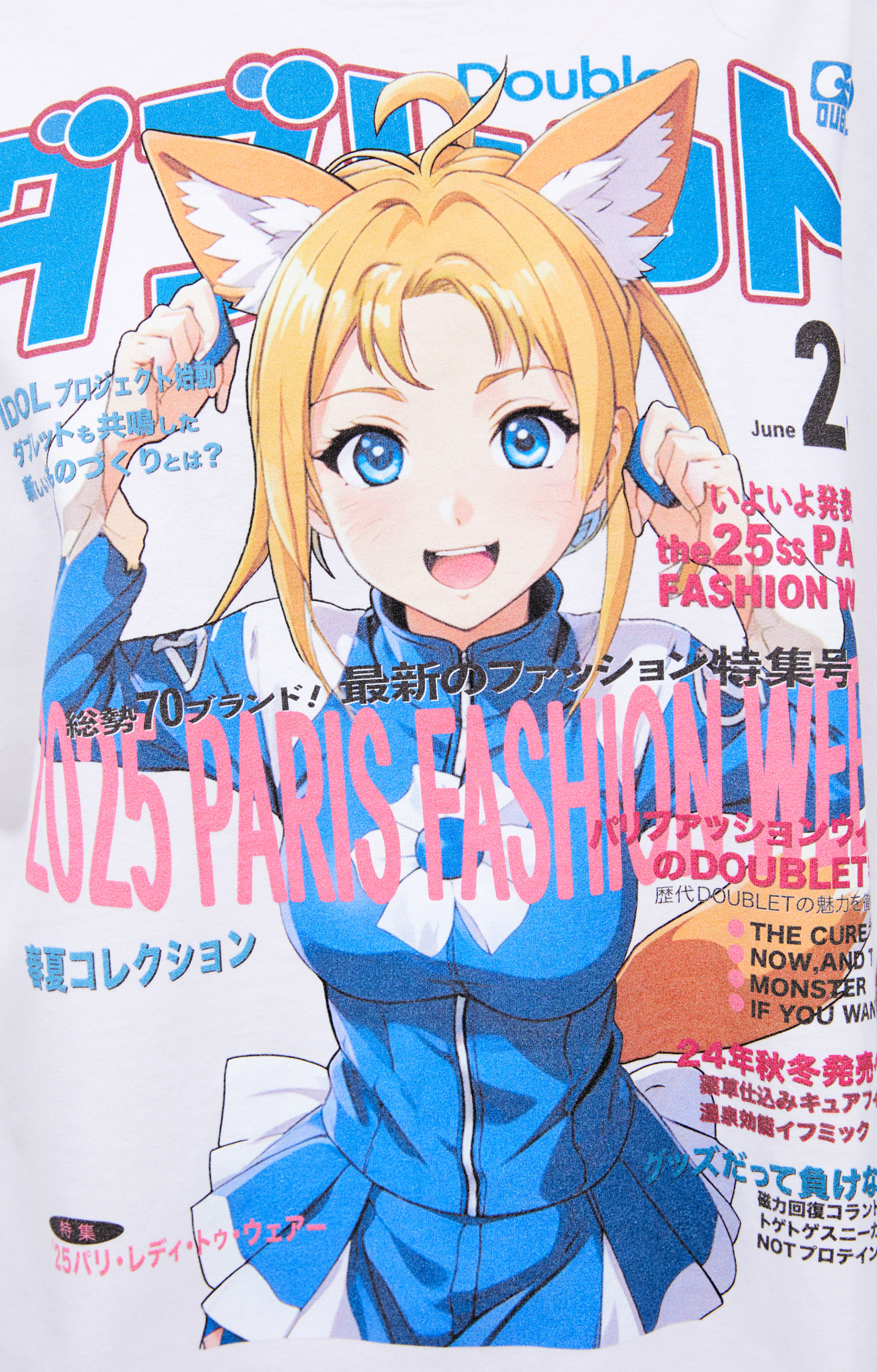 Doublet White print T-shirt