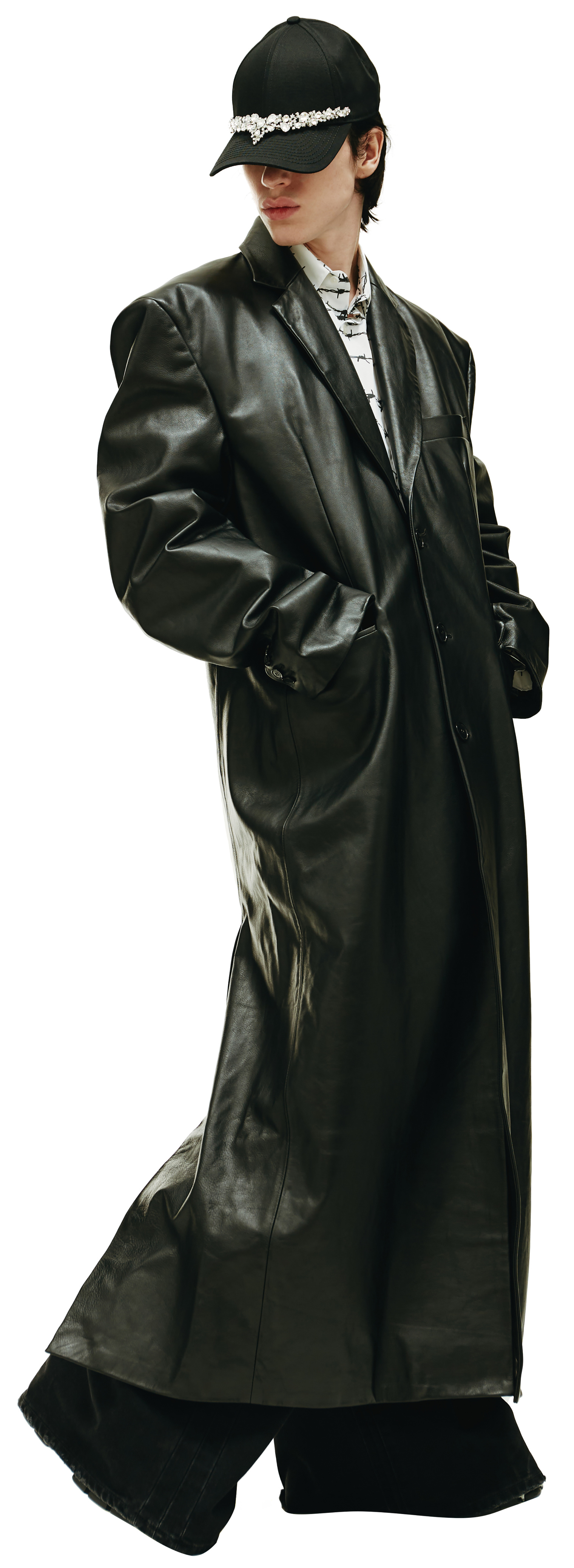 VETEMENTS Oversized leather coat