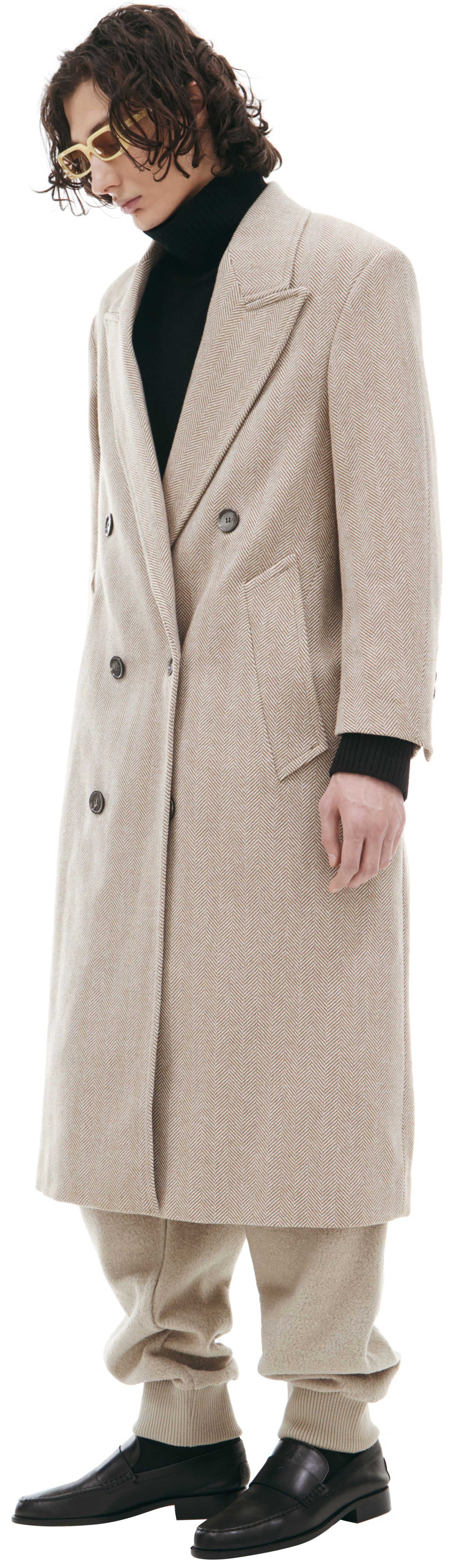 AMI PARIS Double-breasted wool coat