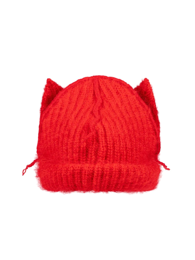 CHARLES JEFFREY LOVERBOY Mohair Chunky Ears Beanie