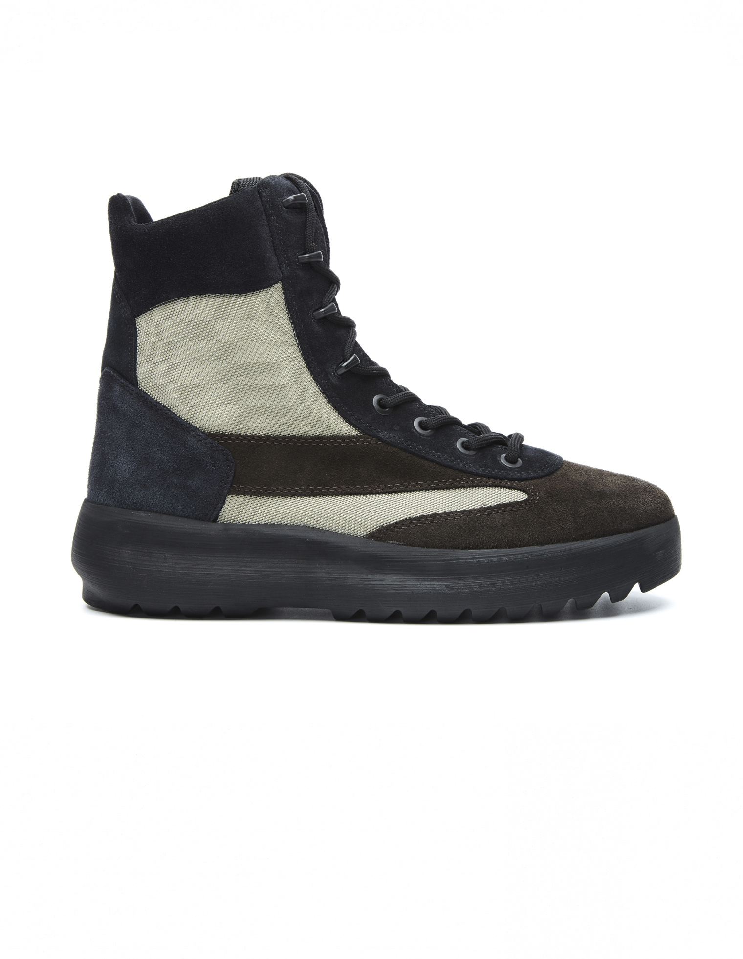Yeezy Suede and Nylon Military Boots