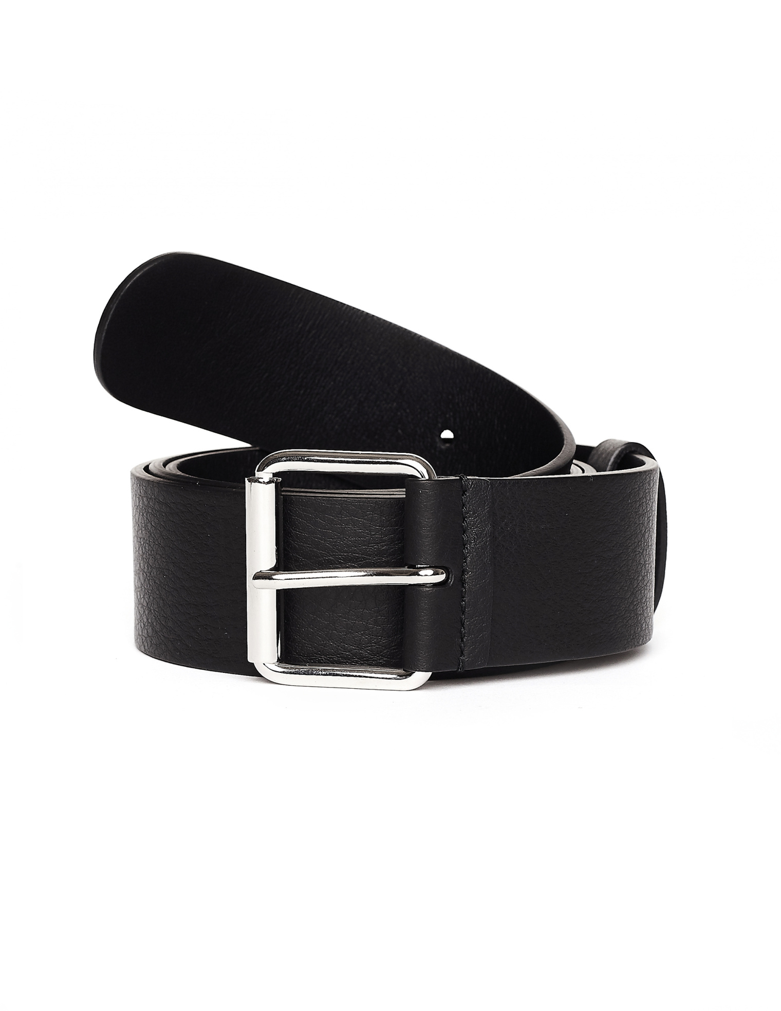 Balenciaga White Logo Leather Belt