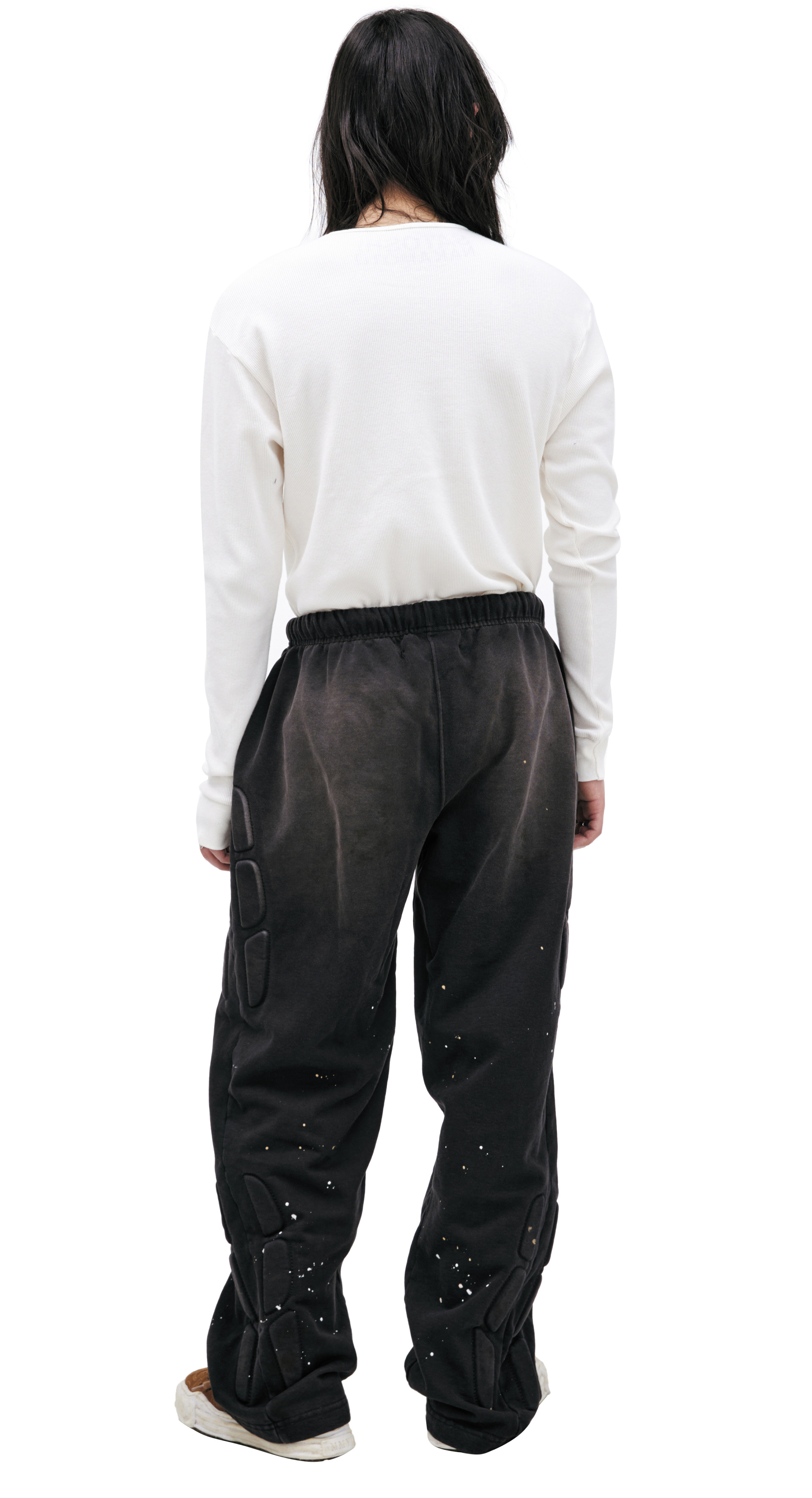 Satoshi Nakamoto Wide trousers with logo