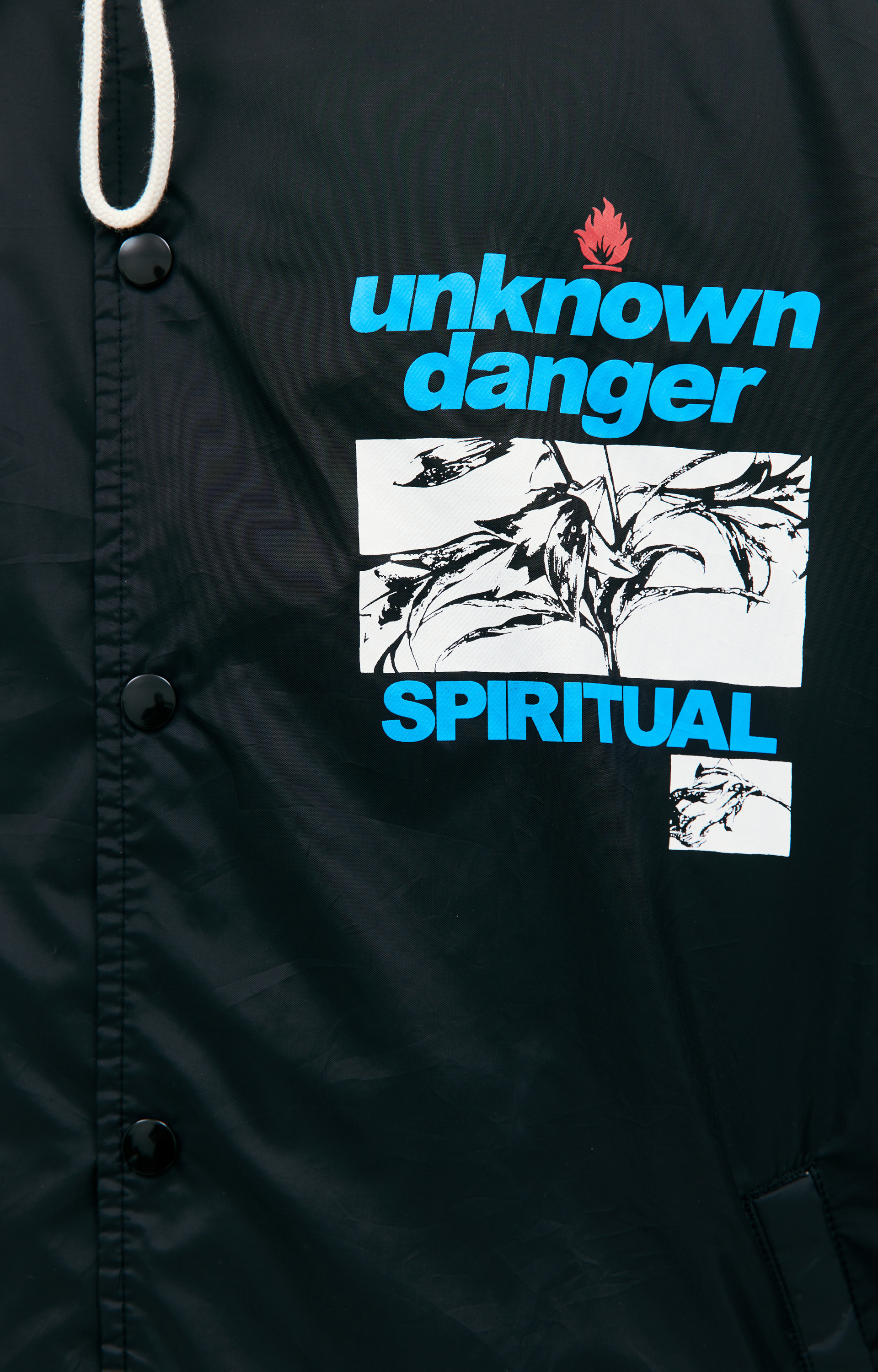 Saint Michael Nylon printed hoodie