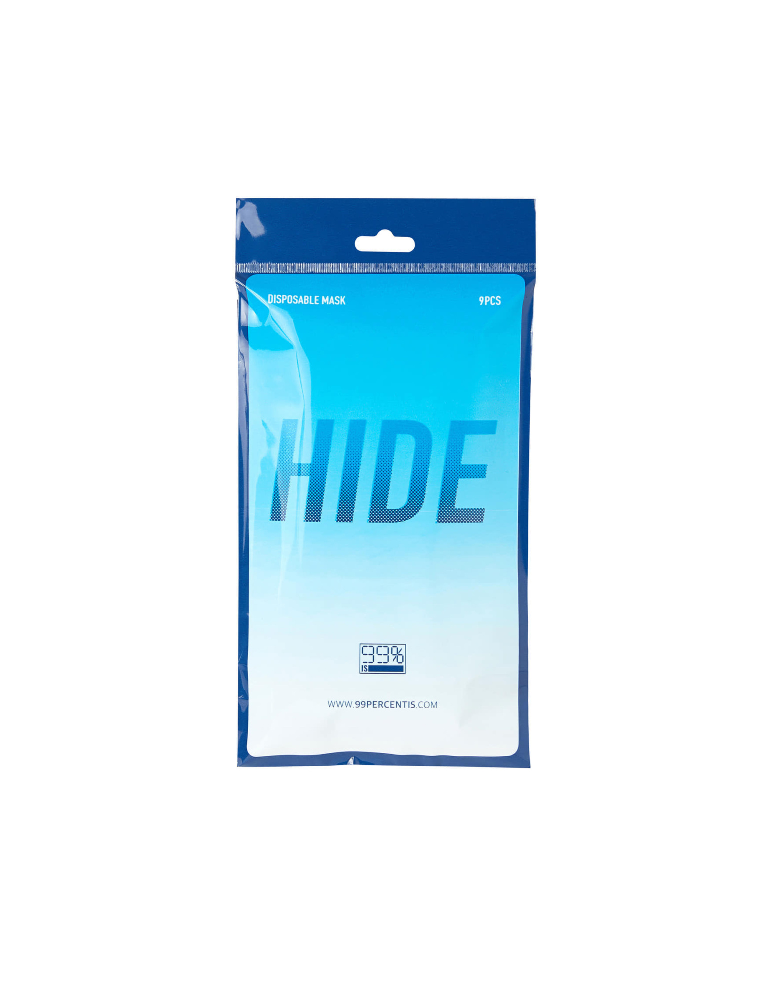 99% IS Pack of 9 Disposable Masks
