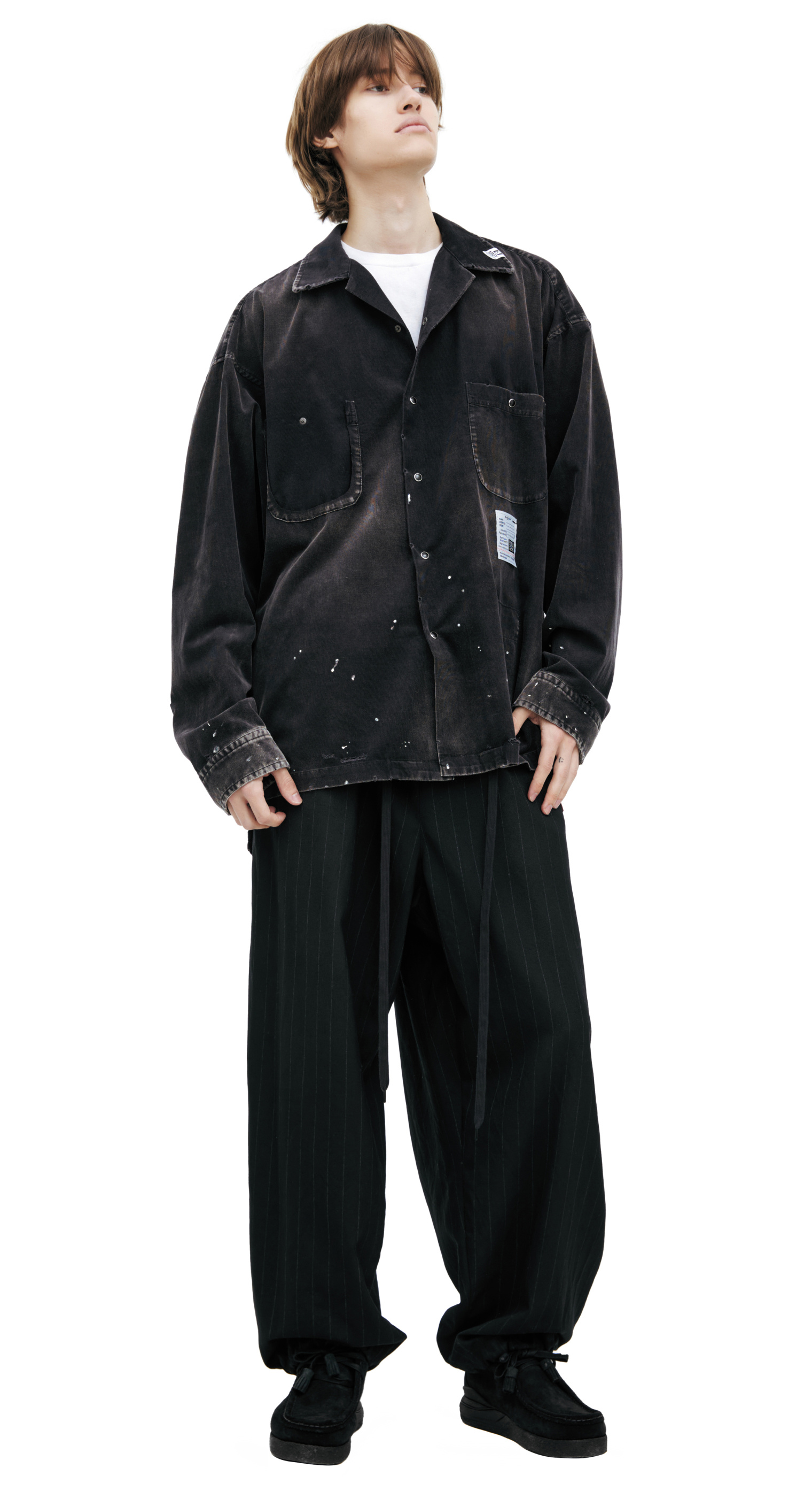 Maison Mihara Yasuhiro Paint effect shirt