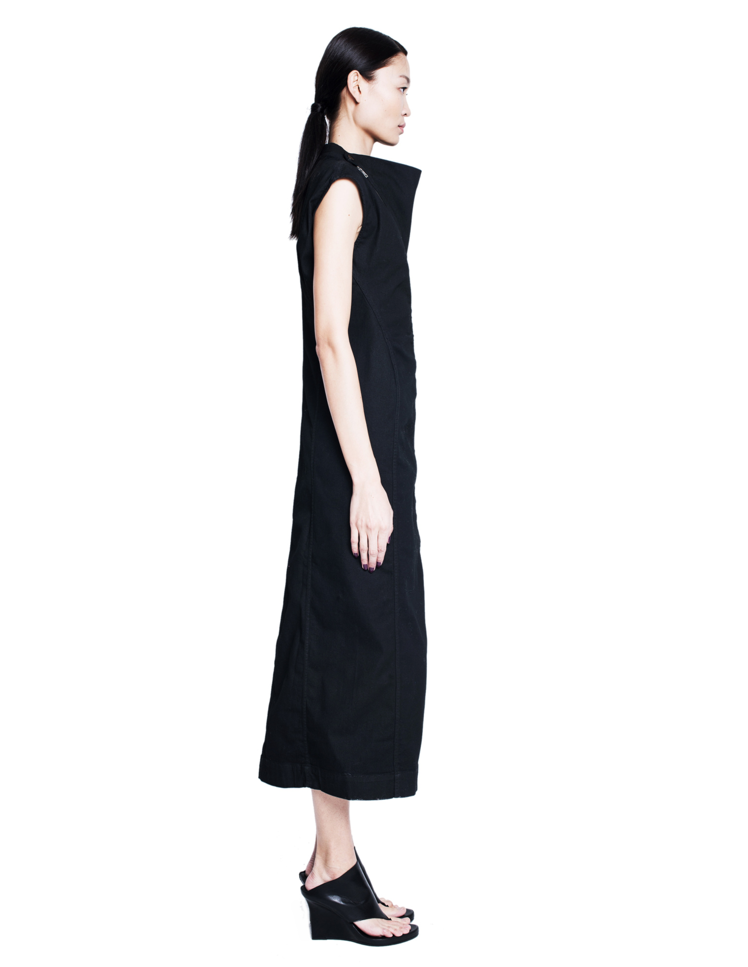DRKSHDW by Rick Owens Длинное платье на молнии