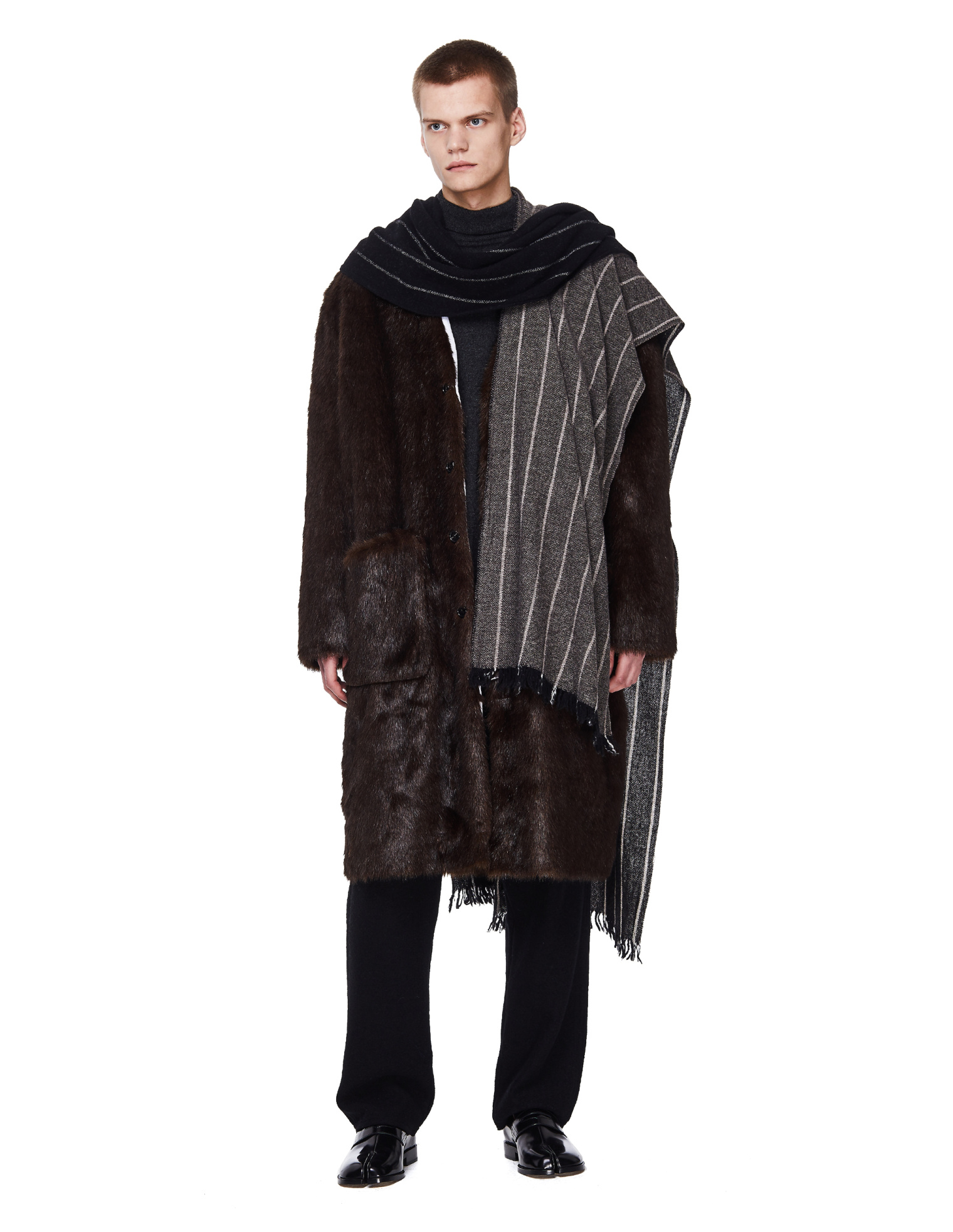 Raf Simons Двусторонняя шуба из искусственного меха