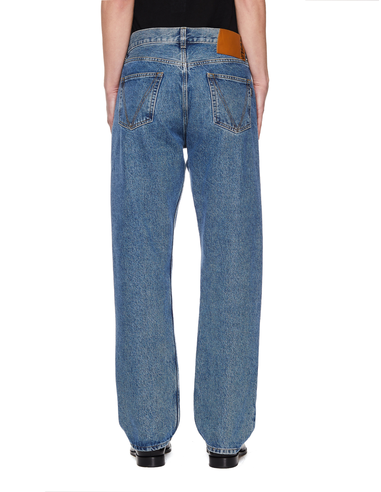 VETEMENTS Embroidered Censored Jeans