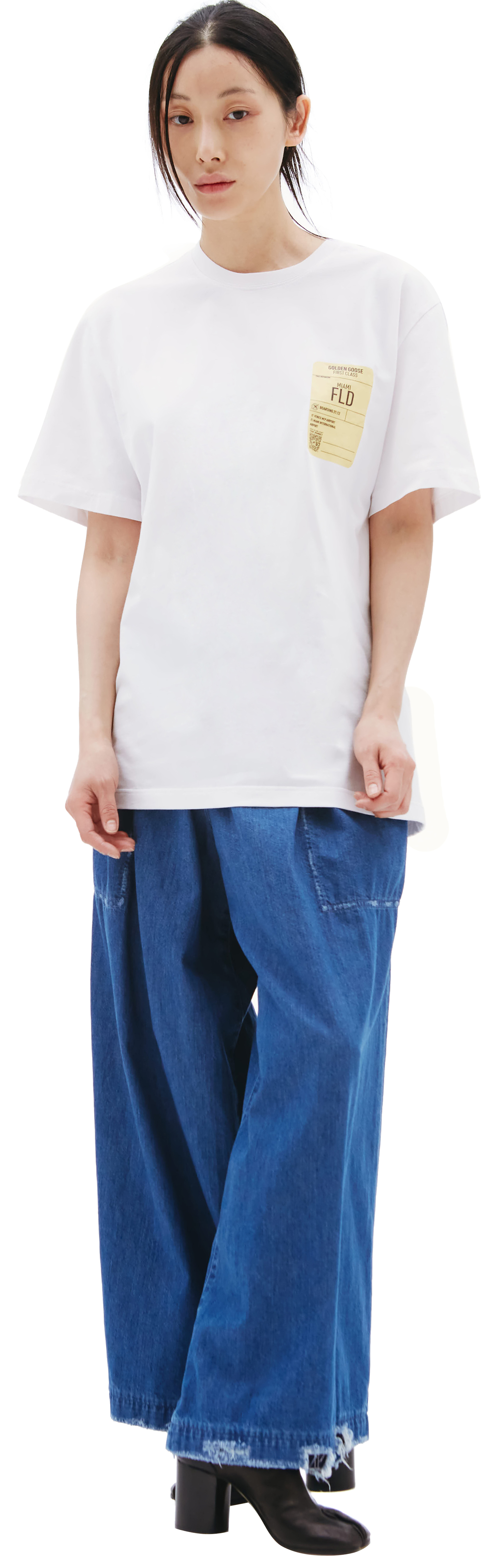 Golden Goose Cotton t-shirt with marker