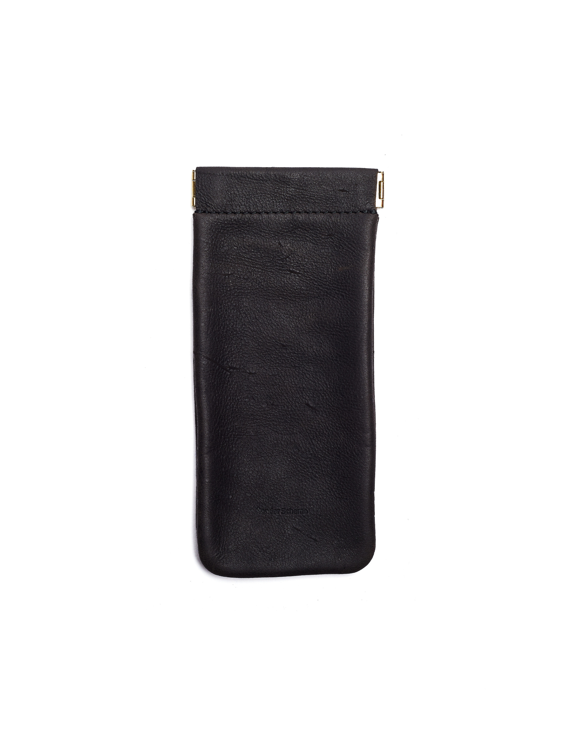 Hender Scheme Black Leather Soft Glasses Case