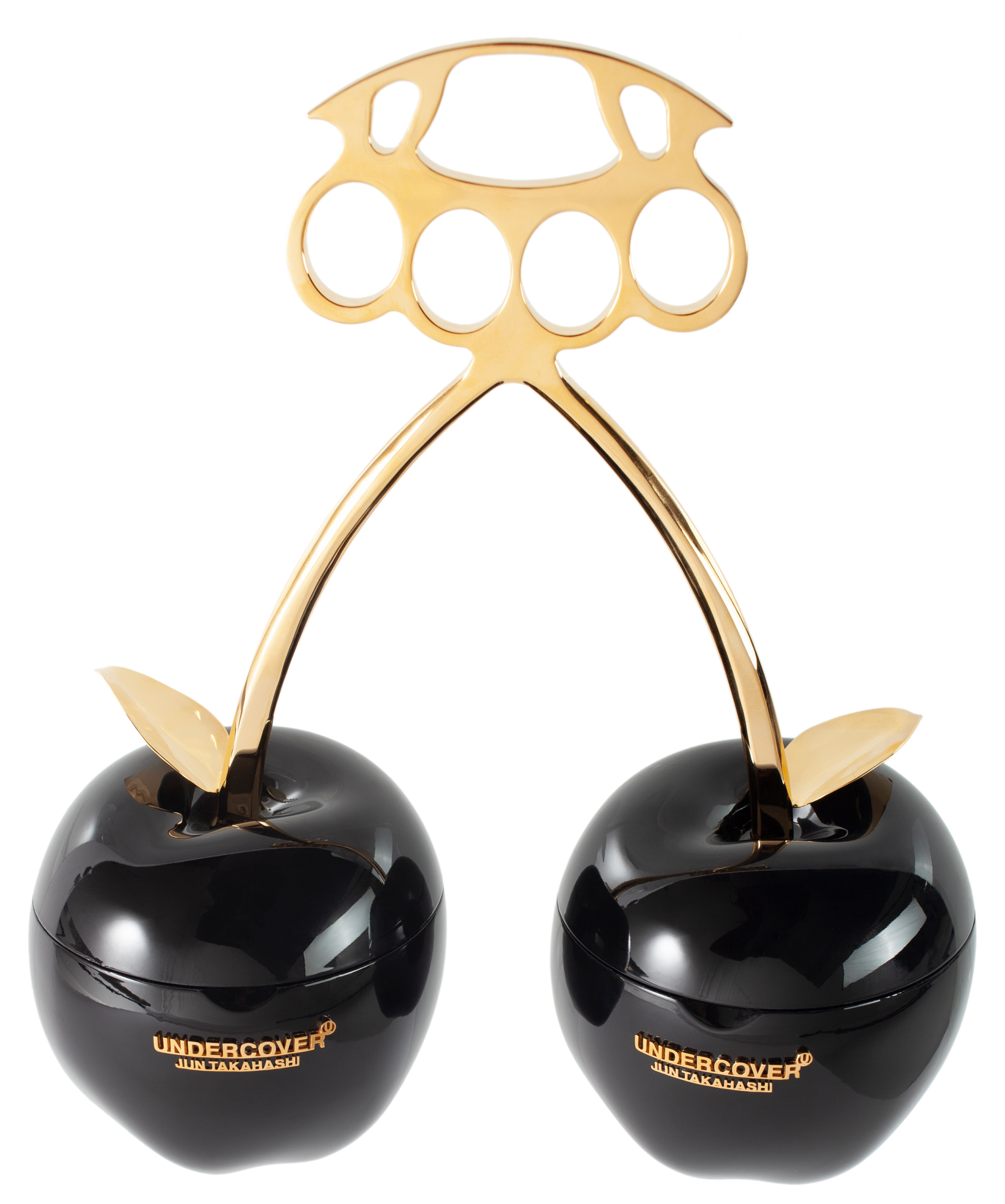 Undercover Black Apple Clutch Bag