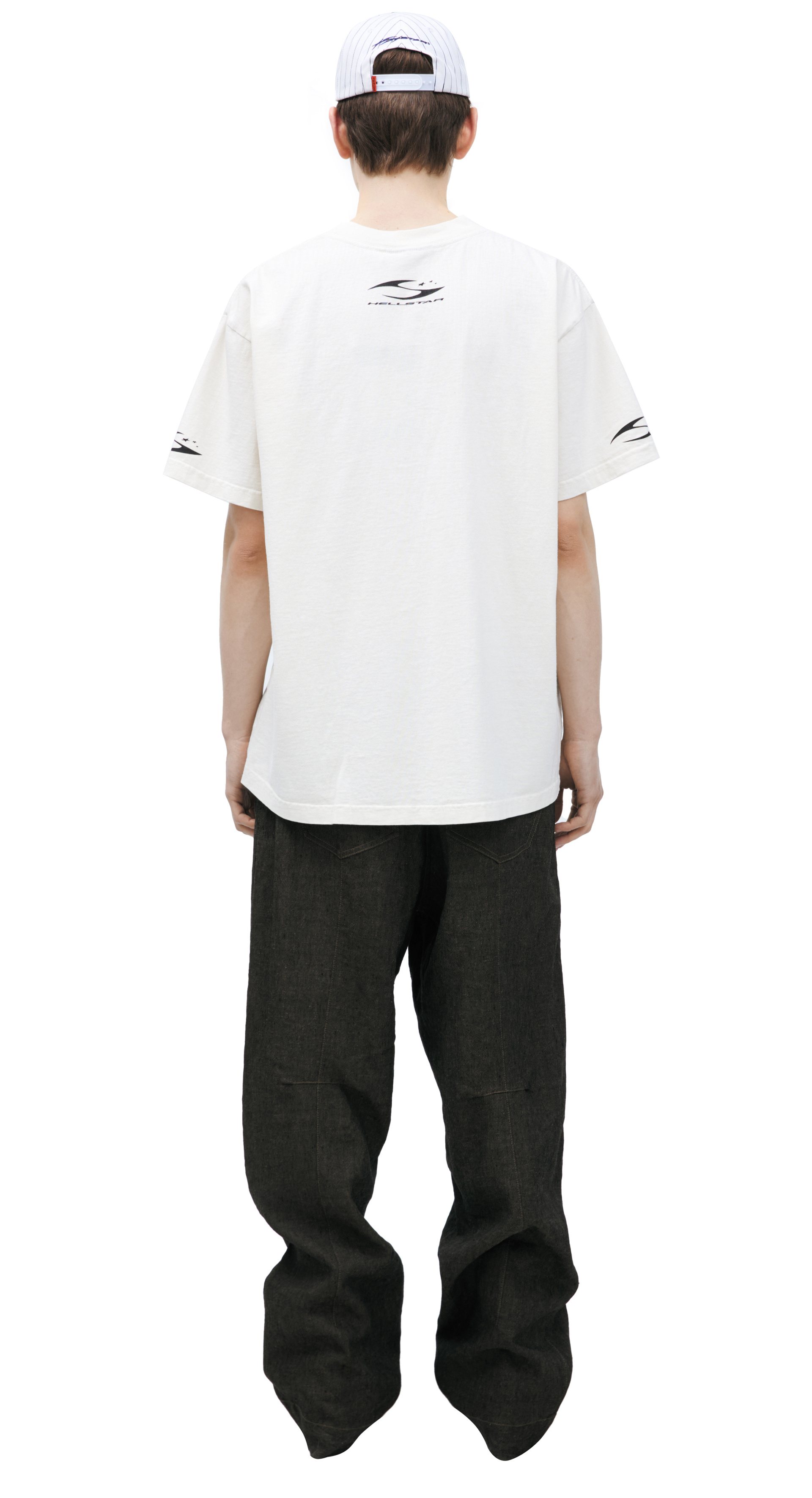 Hellstar White logo t-shirt