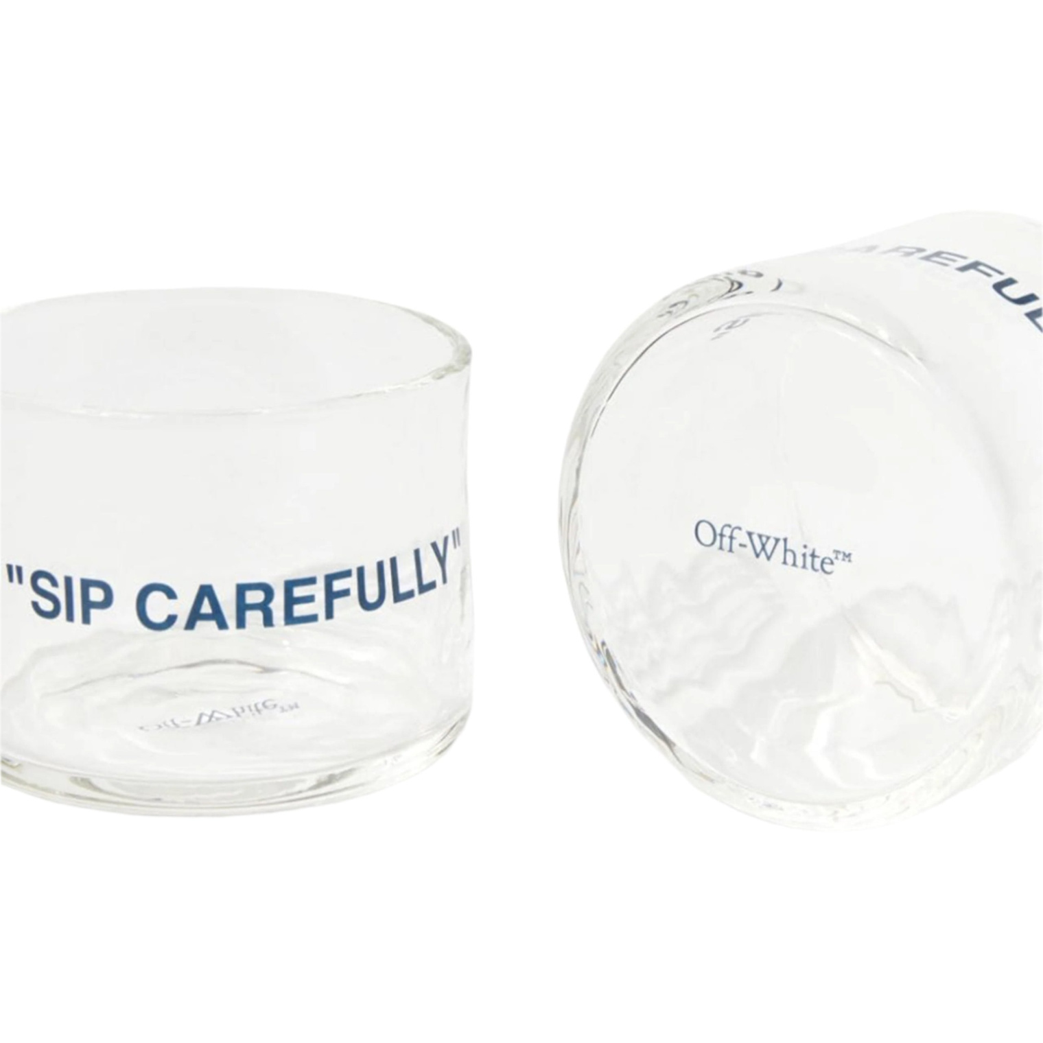 Off White Water Glass Quote Set