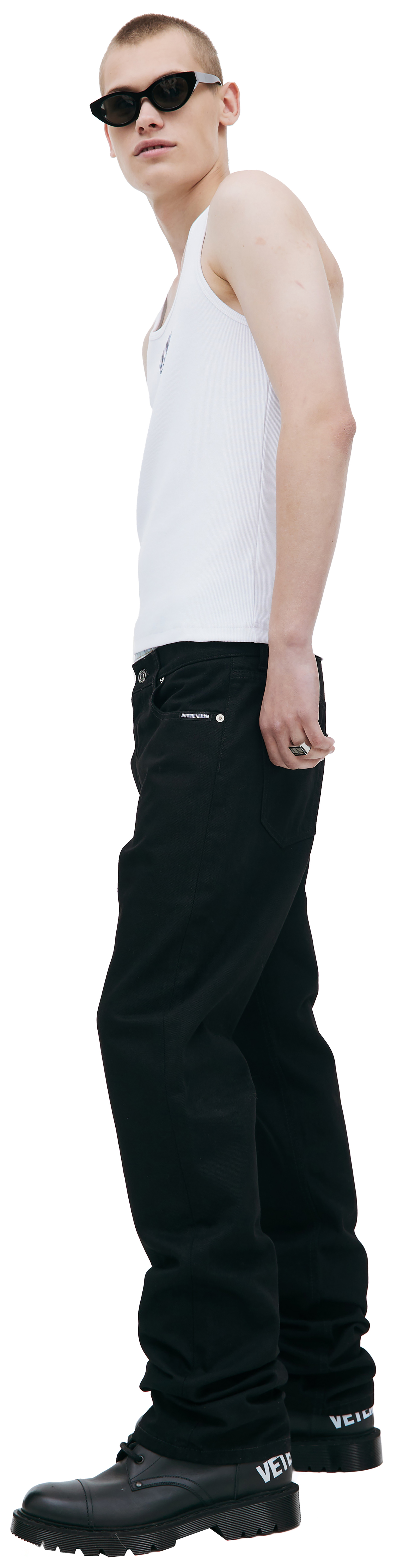 VTMNTS Barcode logo tank top