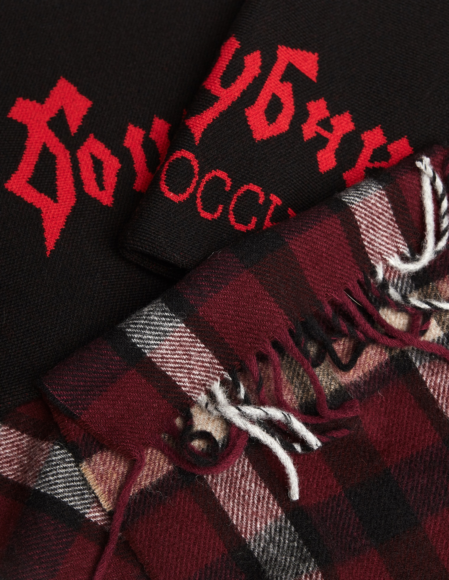Gosha Rubchinskiy Шерстяной шарф в клетку