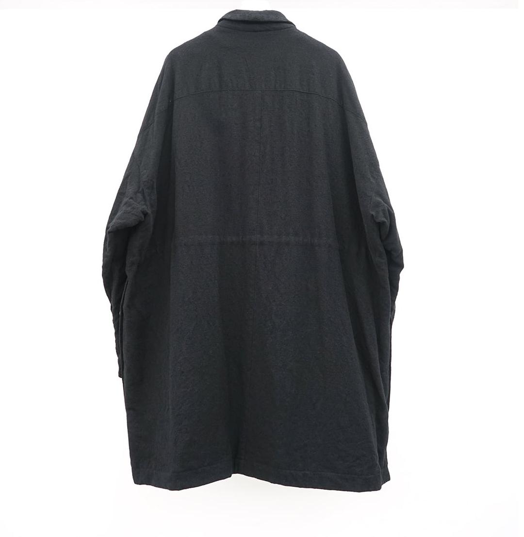 The Viridi-Anne Wool coat with buttons